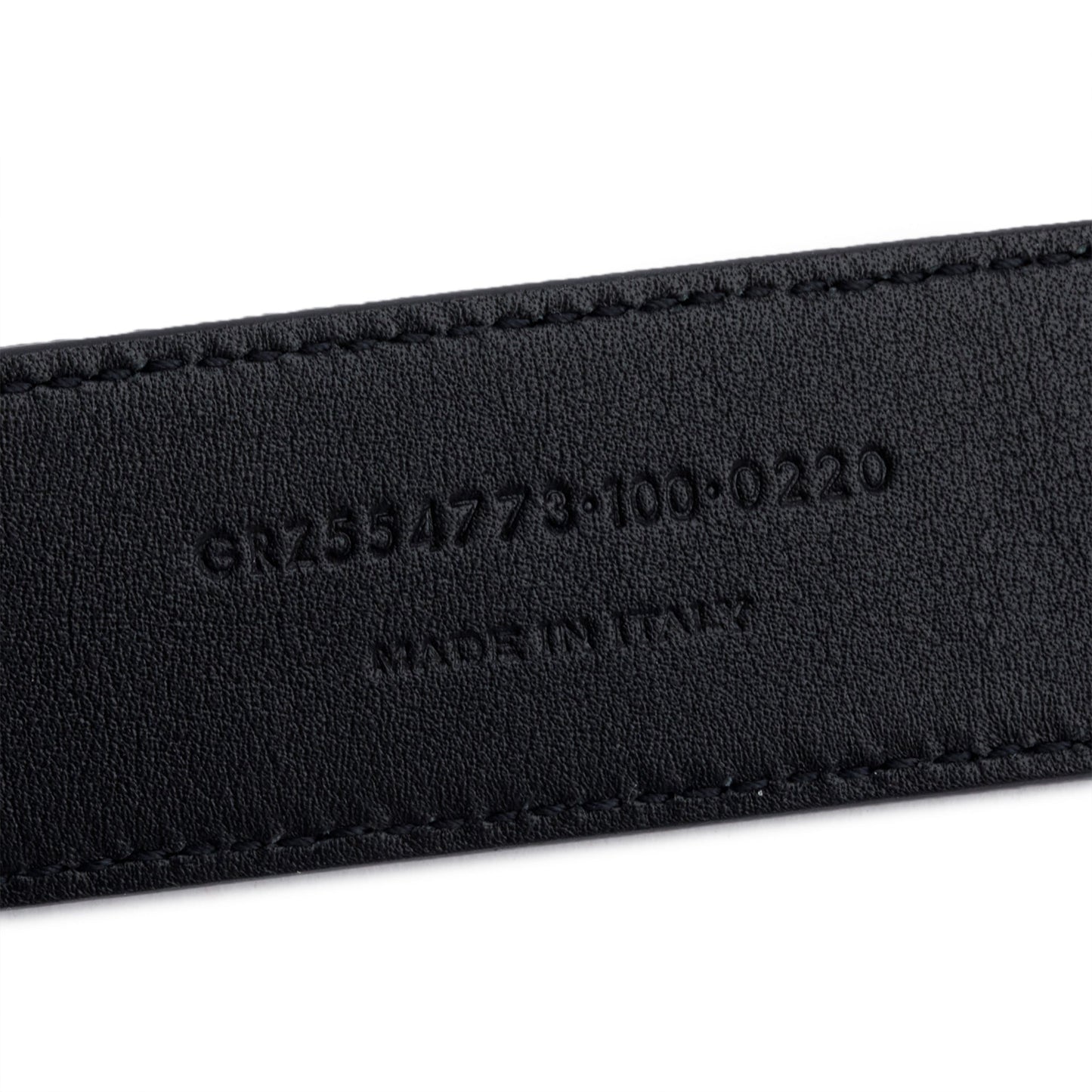 Saint Laurent 2020 Calfskin Leather Square Buckle Cassandre Belt 100