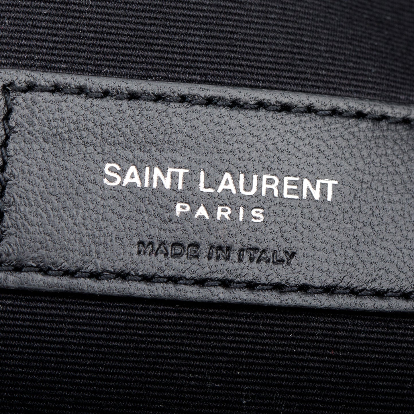 Saint Laurent 2020 Grey Crocodile Embossed Leather Cassandre Tablet Pouch