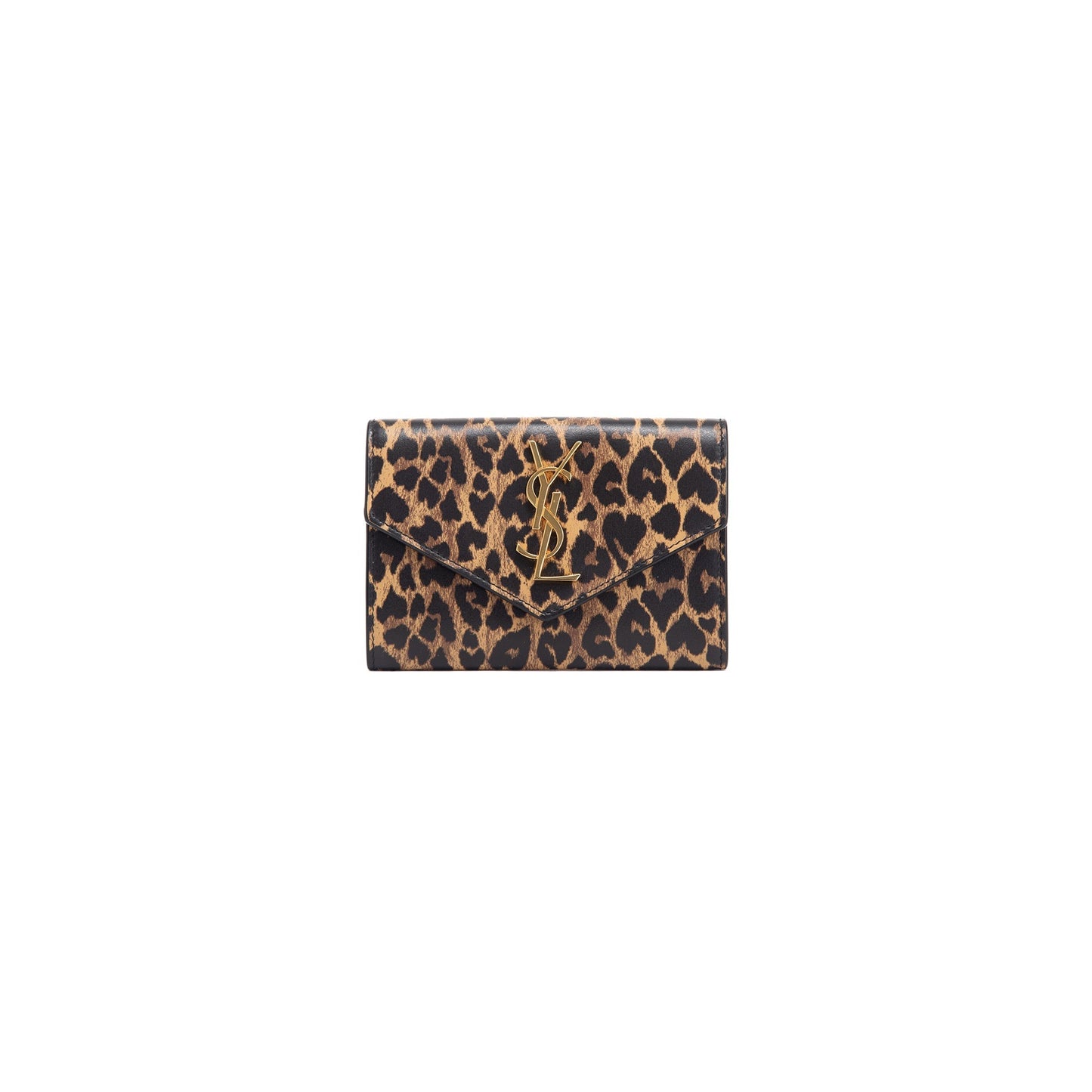 Saint Laurent 2020 Leopard Print Small Envelope Wallet