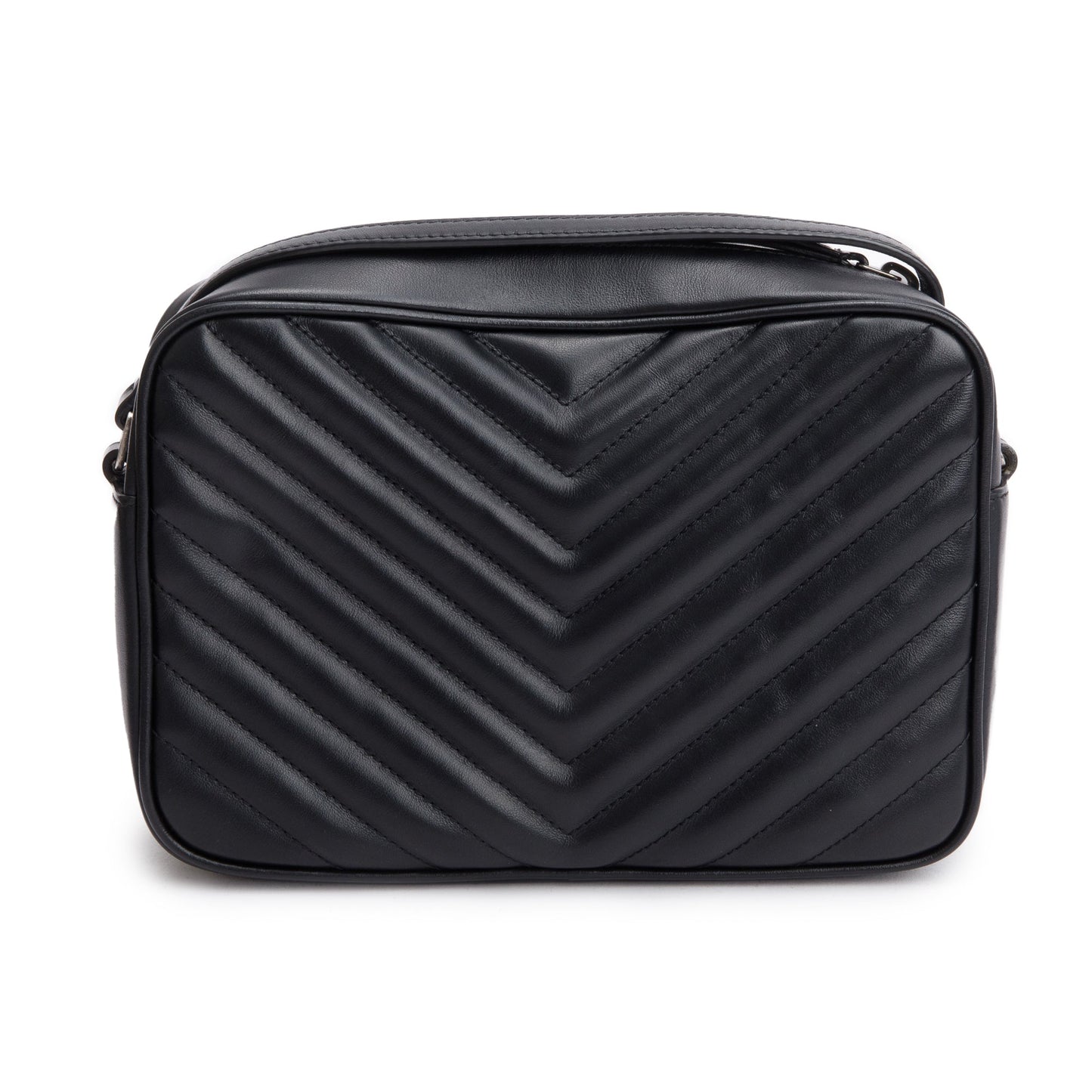 Saint Laurent 2021 Black Quilted Leather Lou Camera Bag