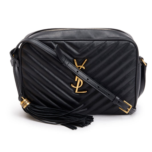 Saint Laurent 2021 Black Quilted Leather Lou Camera Bag