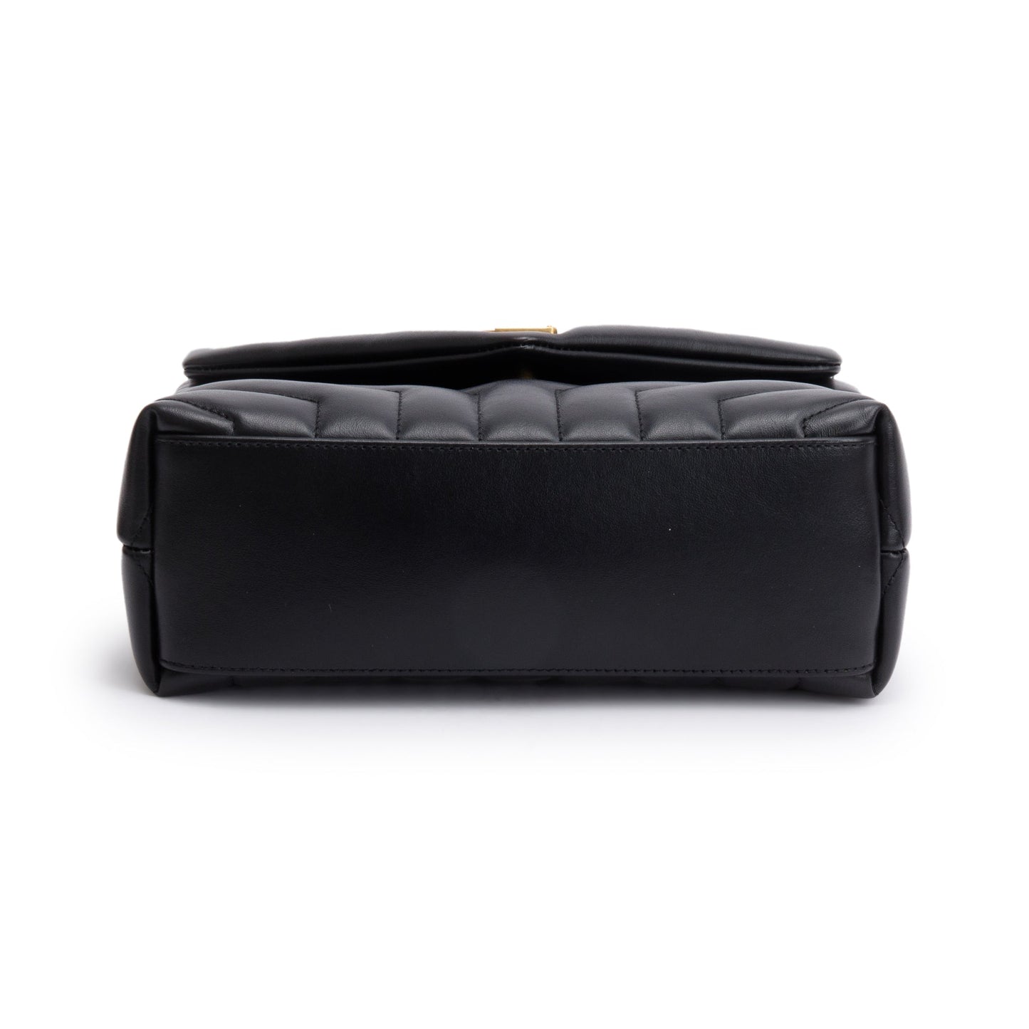 Saint Laurent 2021 Black Quilted Leather Small Loulou Shoulder Bag