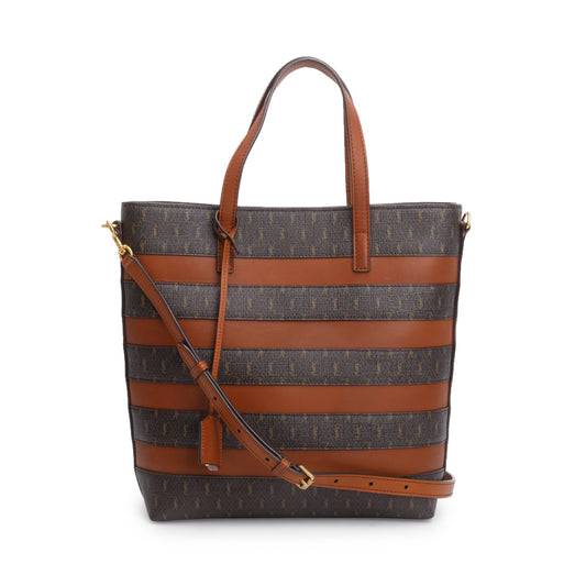 Saint Laurent 2021 Brown Le Monogram Toy Shopping Tote