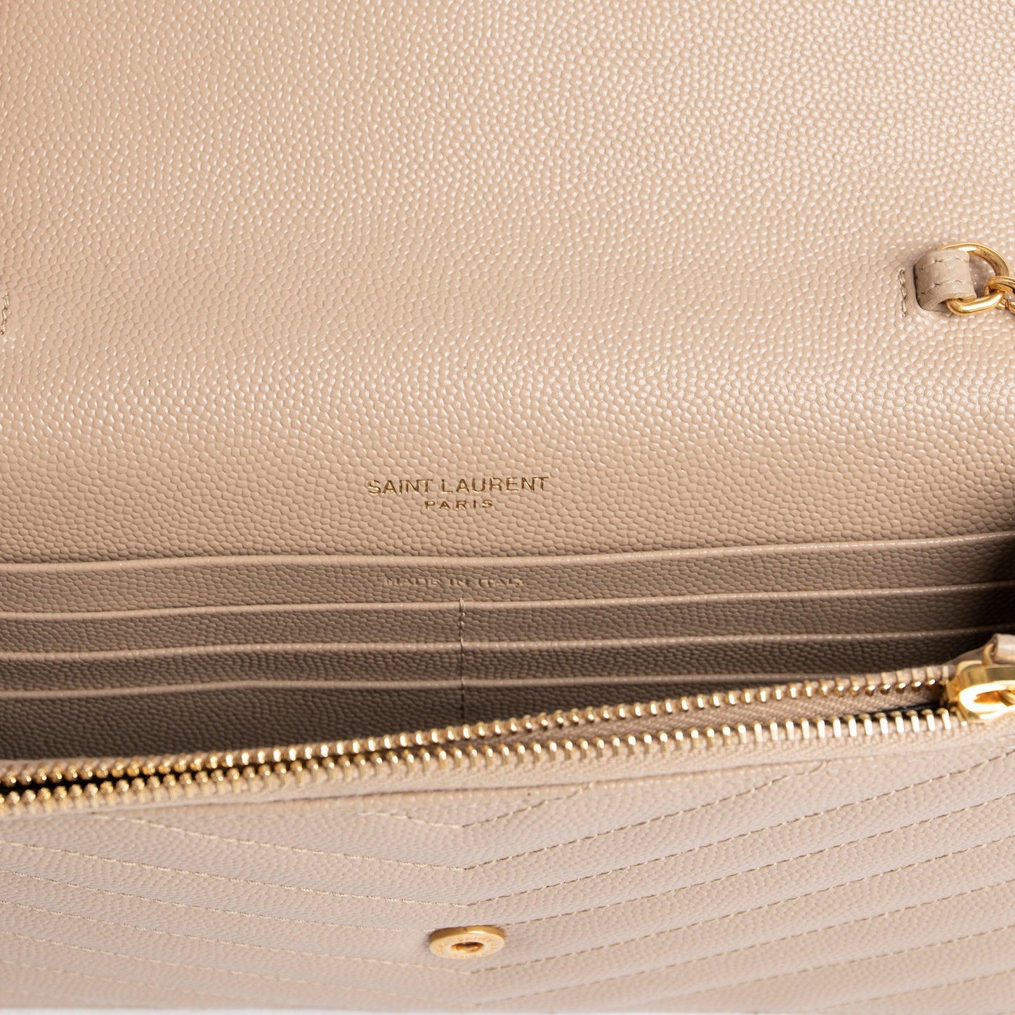 Saint Laurent 2021 Cassandre Envelope Chain Wallet