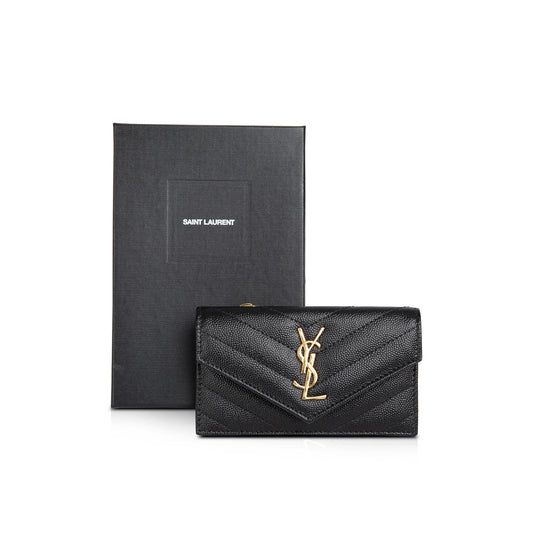 Saint Laurent 2021 Cassandre Fragments Flap Card Case