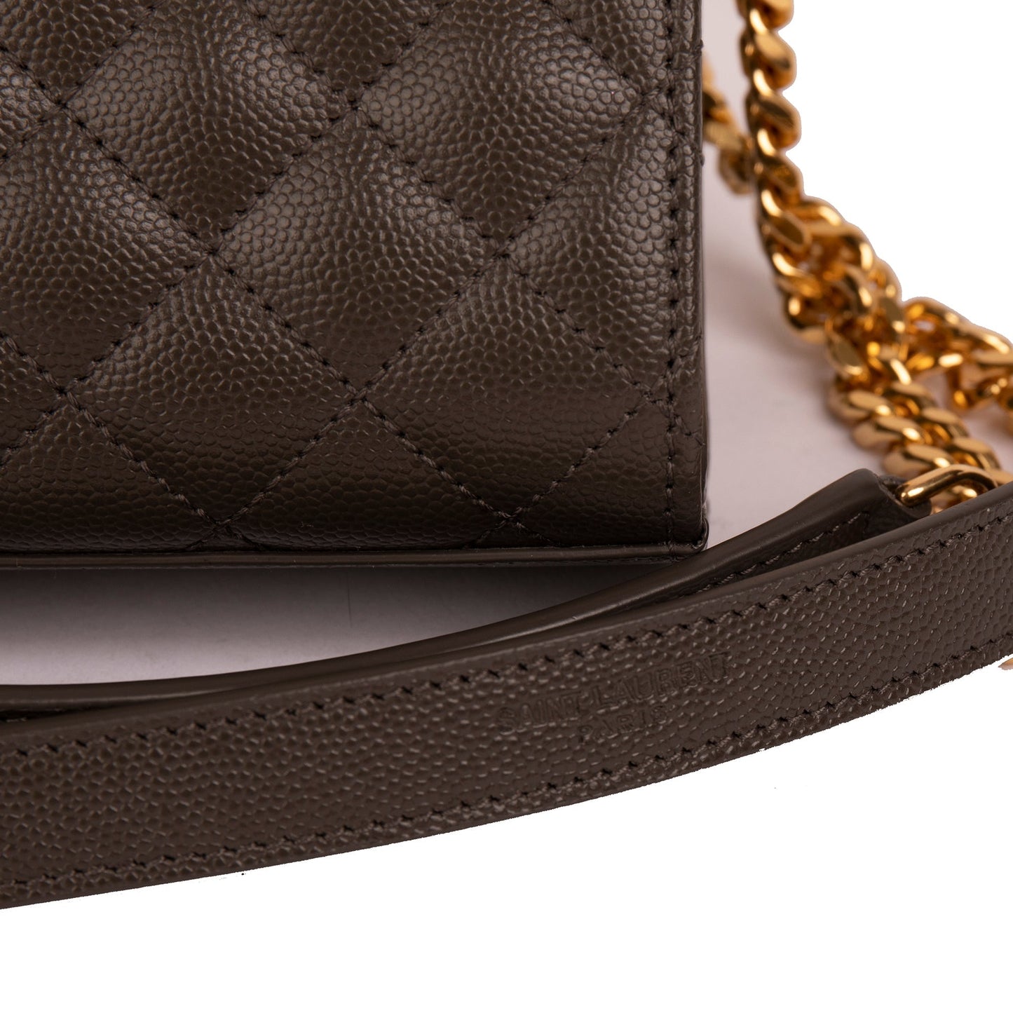 Saint Laurent 2021 Medium Monogram Matelasse Envelope Chain Bag
