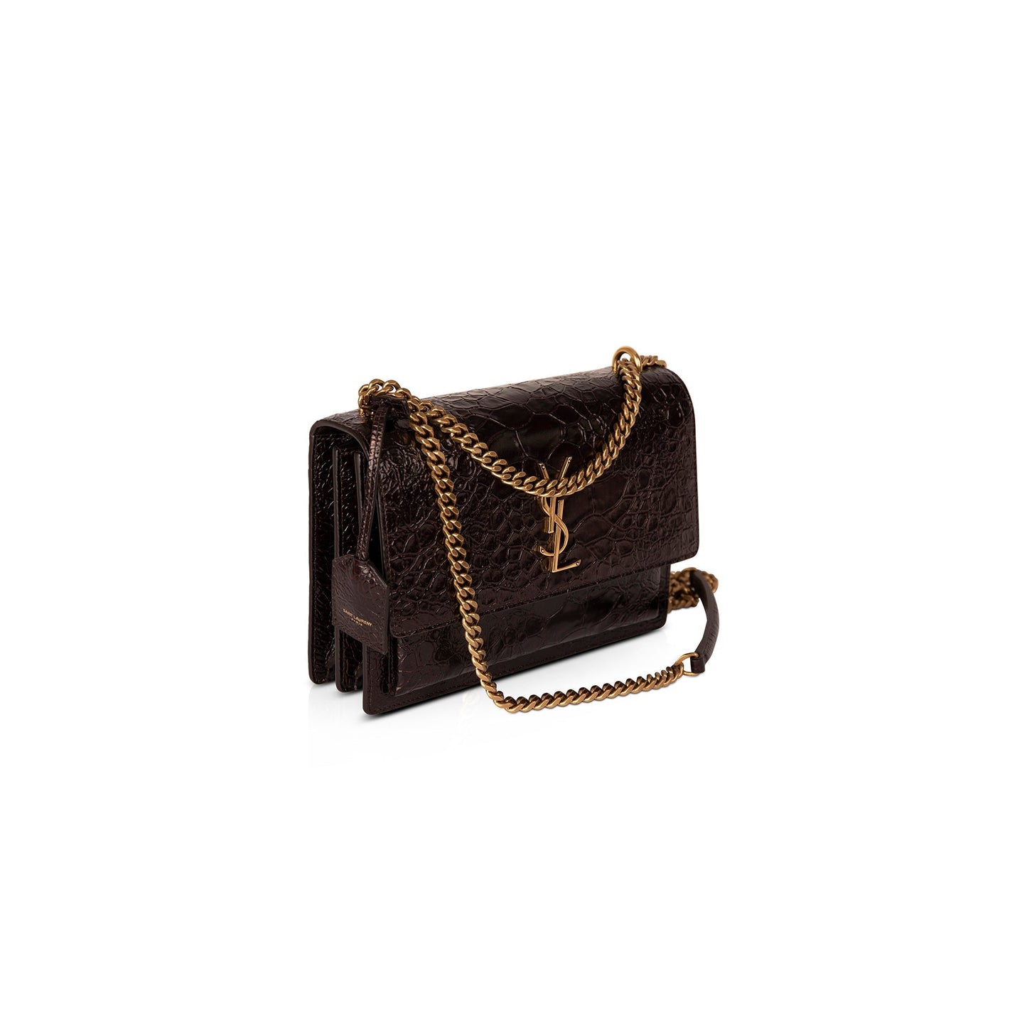 Saint Laurent 2021 Medium Scale-Embossed Sunset Bag