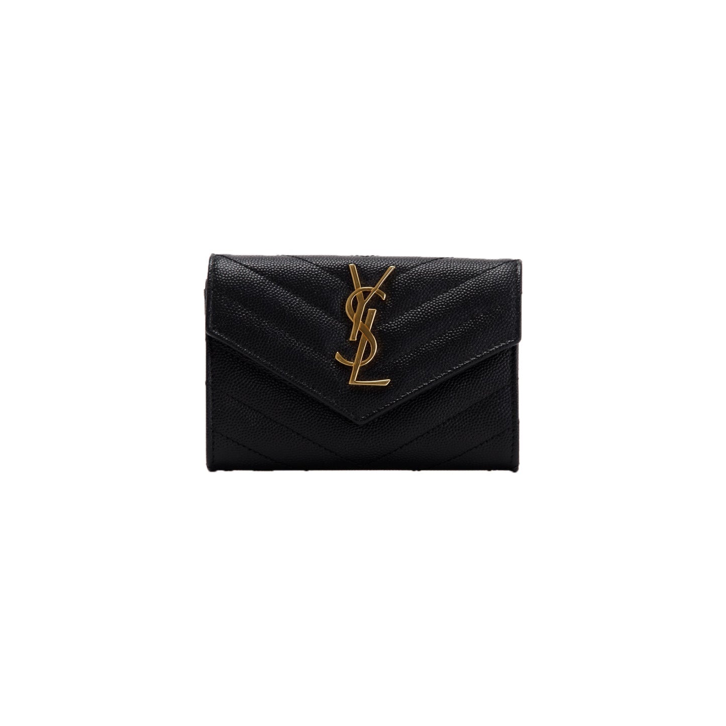 Saint Laurent 2021 Small Cassandre Matelasse Envelope Wallet