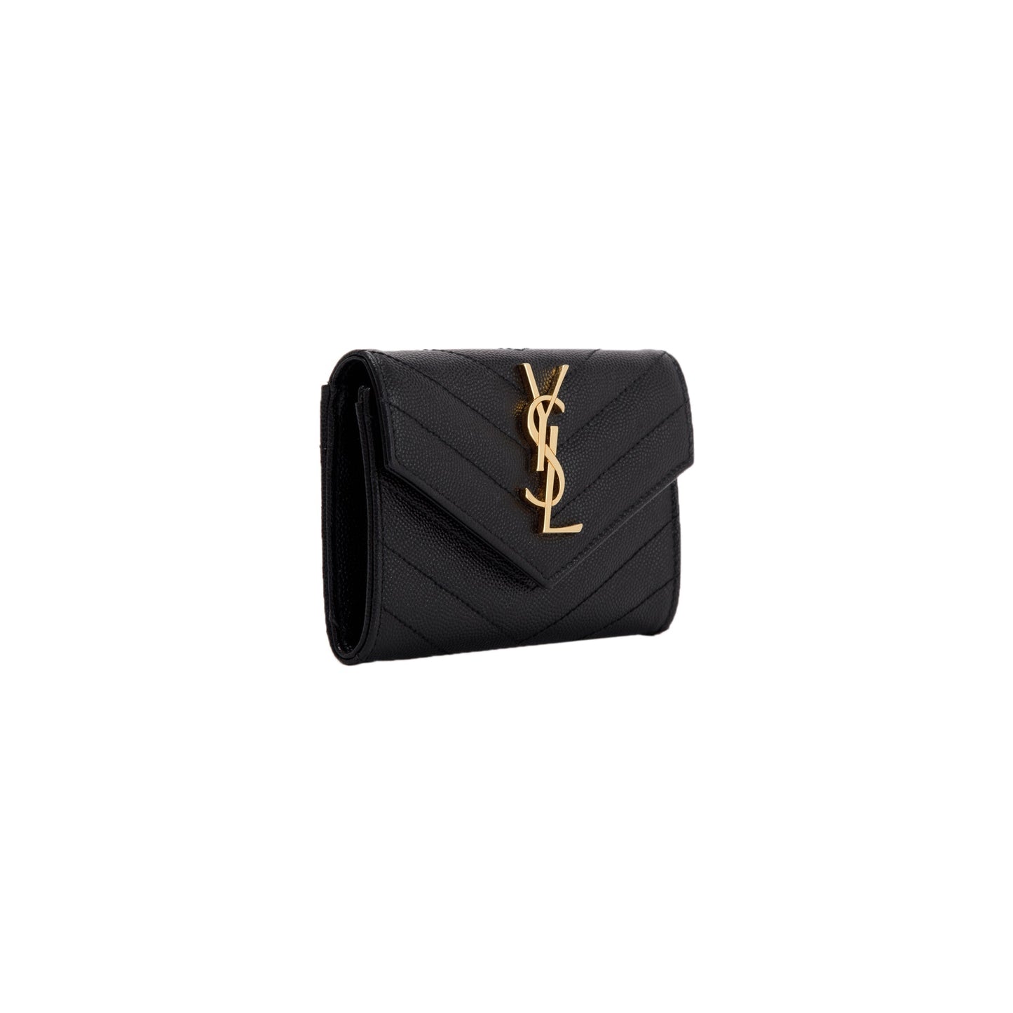Saint Laurent 2021 Small Cassandre Matelasse Envelope Wallet