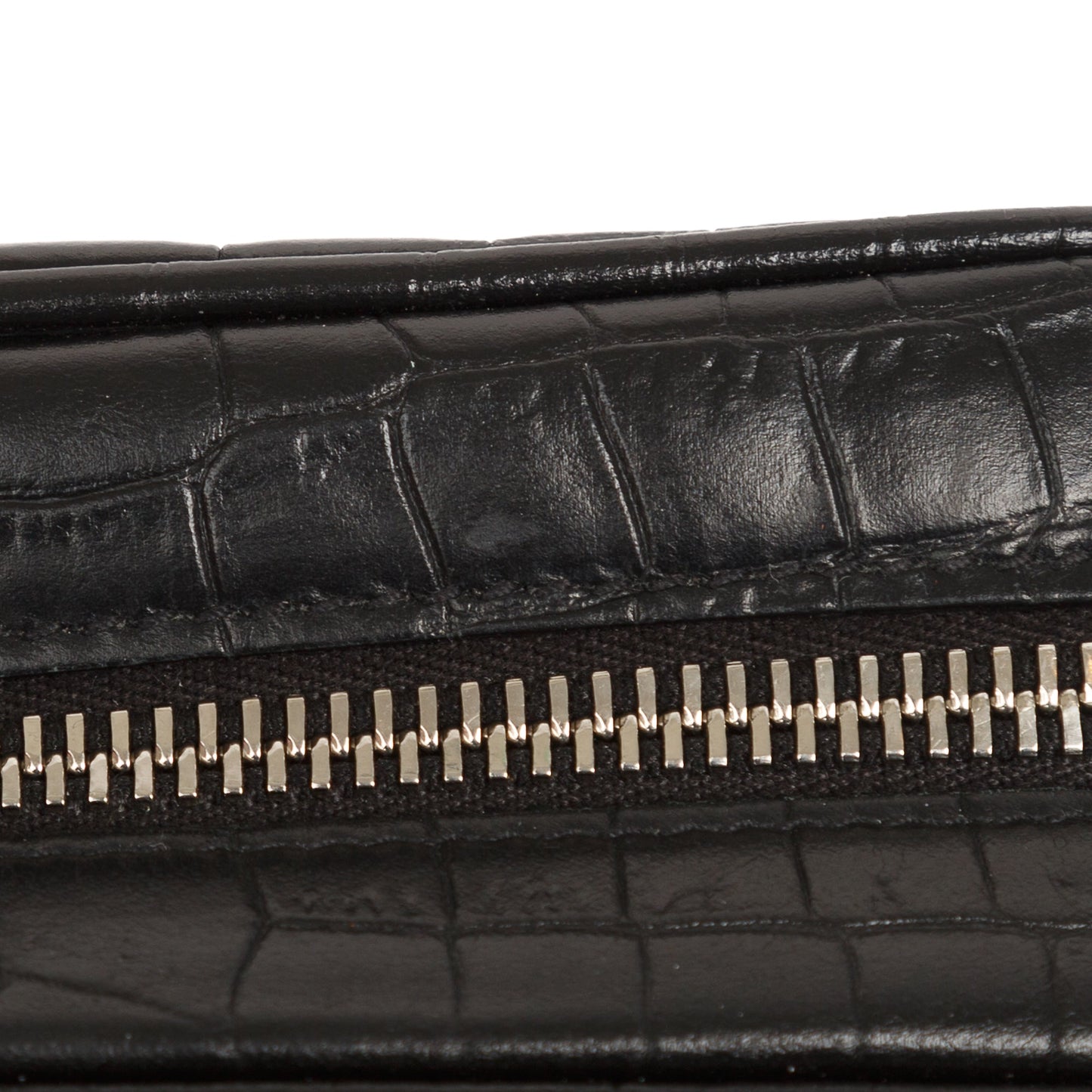 Saint Laurent 2021 Small Croc-Embossed Camp Camera Bag
