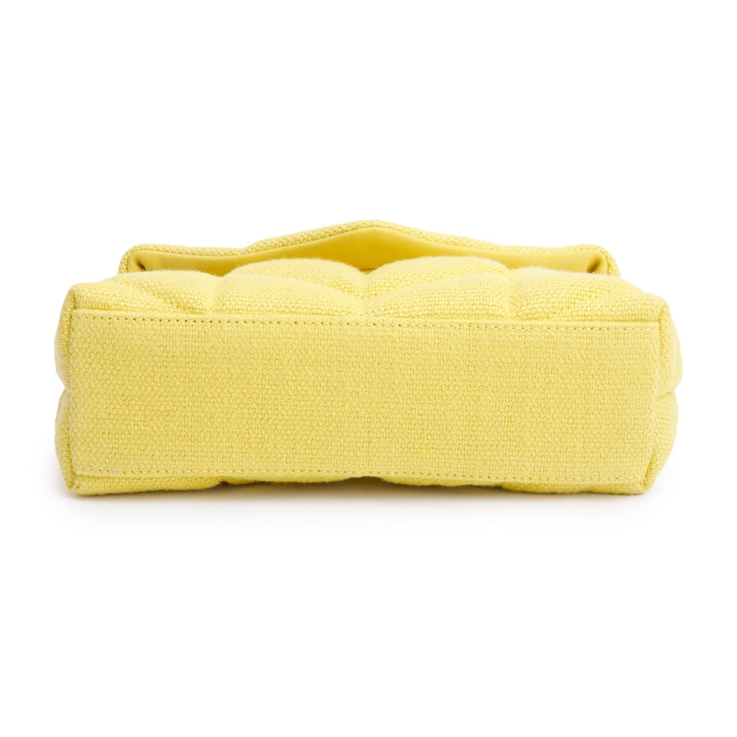 Saint Laurent 2021 Yellow Quilted Canvas Toy Puffer Loulou Shoulder Bags
