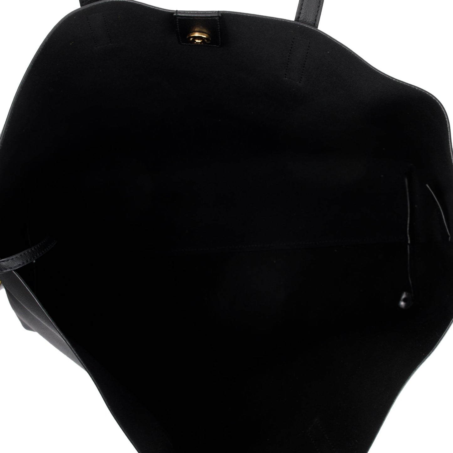 Saint Laurent 2022 Black Calfskin Leather Large E/W Shopping Tote