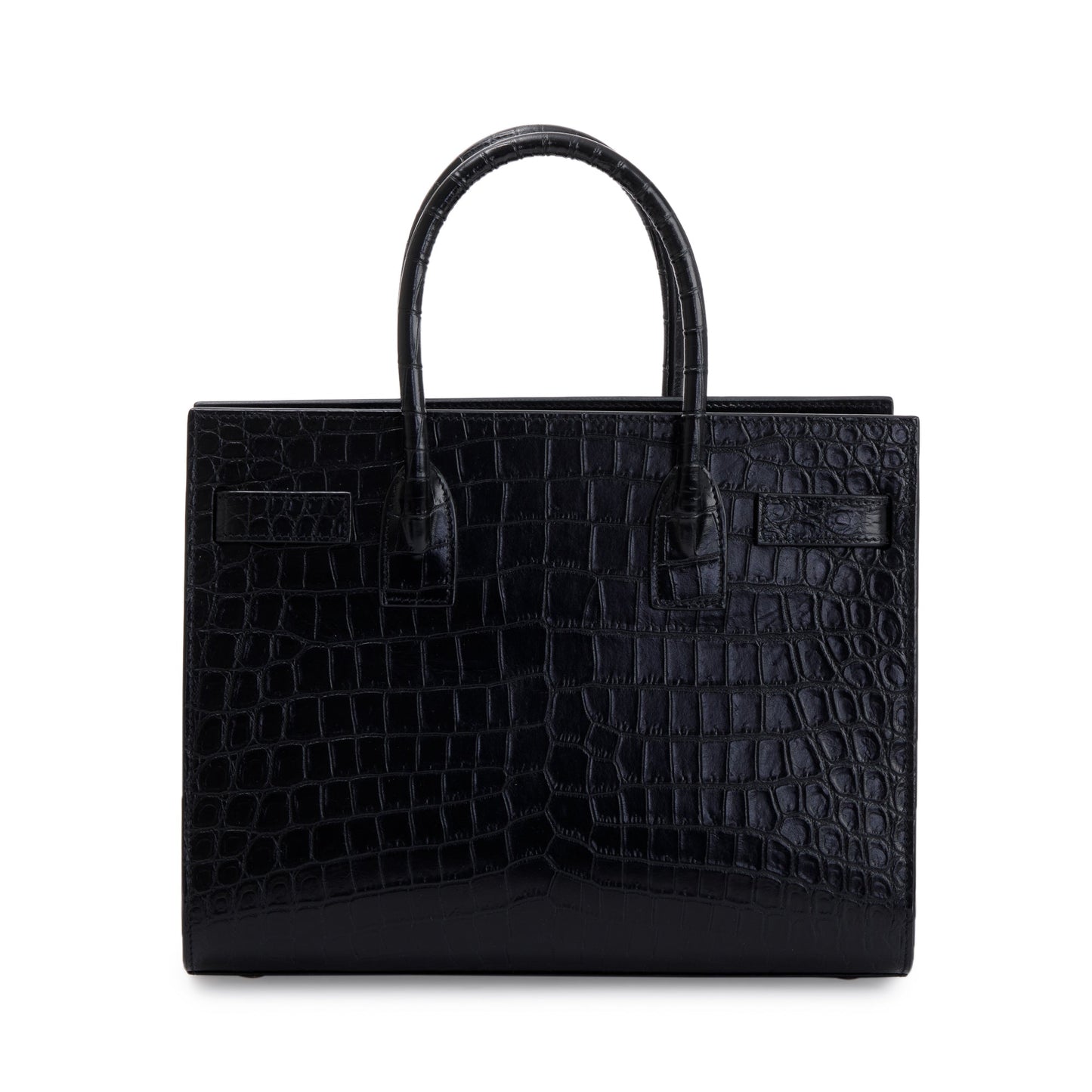 Saint Laurent 2022 Black Crocodile Embossed Leather Baby Sac De Jour
