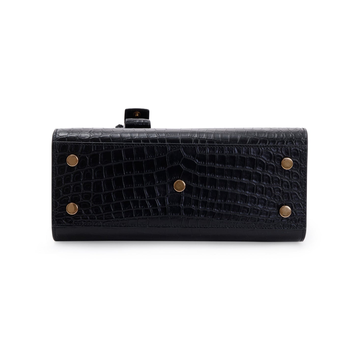 Saint Laurent 2022 Black Crocodile Embossed Leather Baby Sac De Jour
