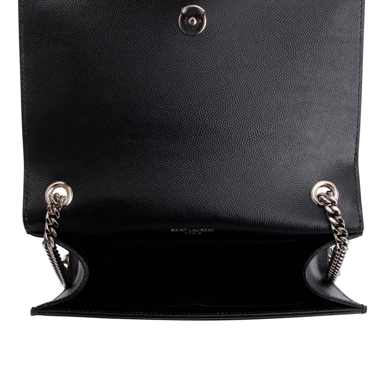 Saint Laurent 2022 Black Grain De Poudre Leather Small Kate Bag