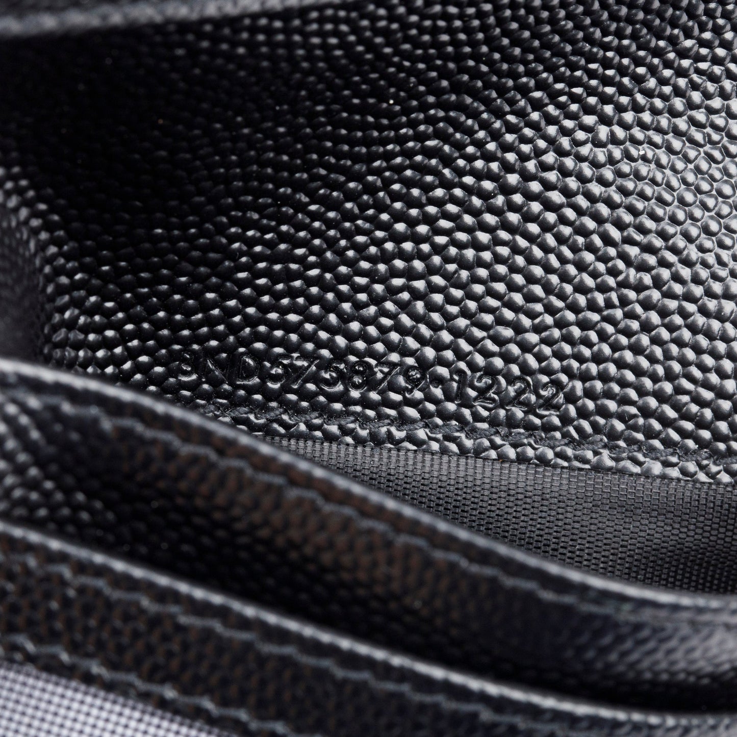 Saint Laurent 2022 Black Grain de Poudre Leather Cassandre Matelasse Bi-Fold Wallet