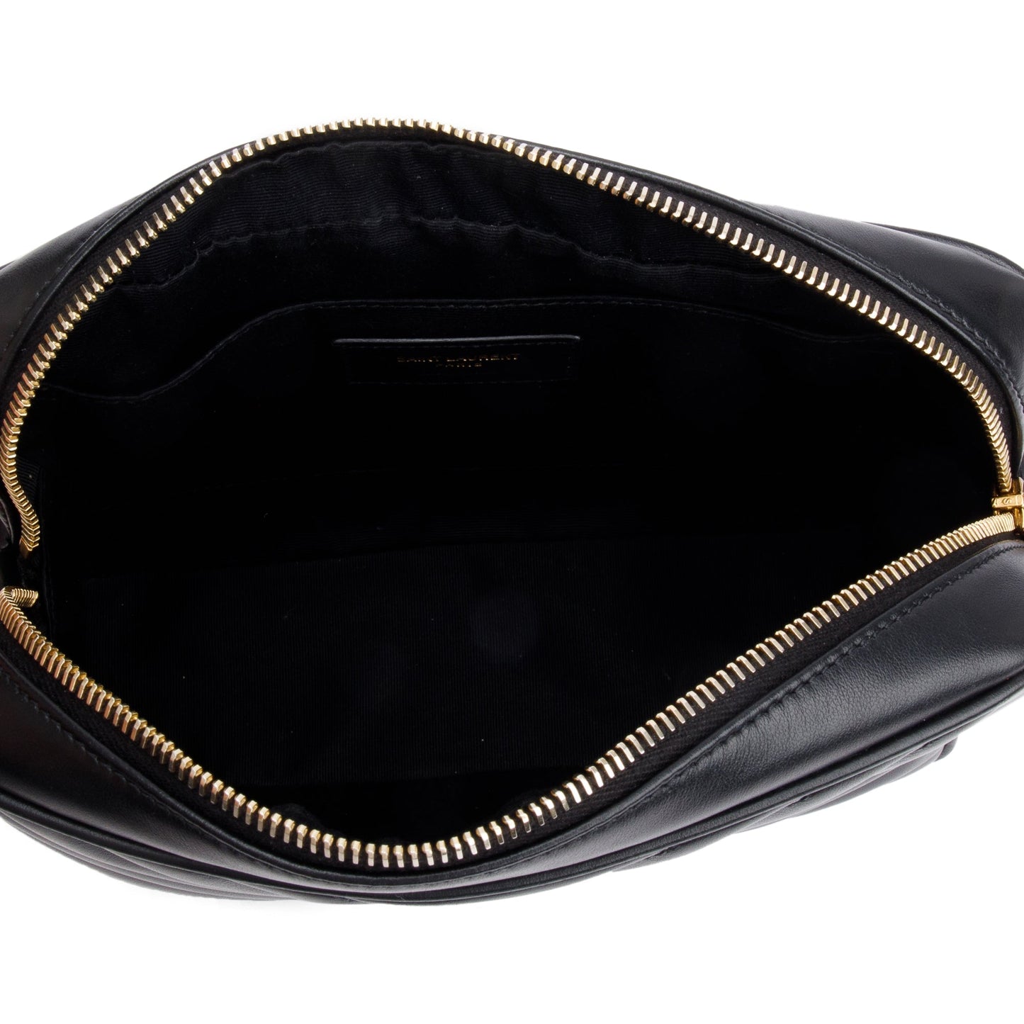 Saint Laurent 2022 Black Quilted Leather Lou Camera Bag
