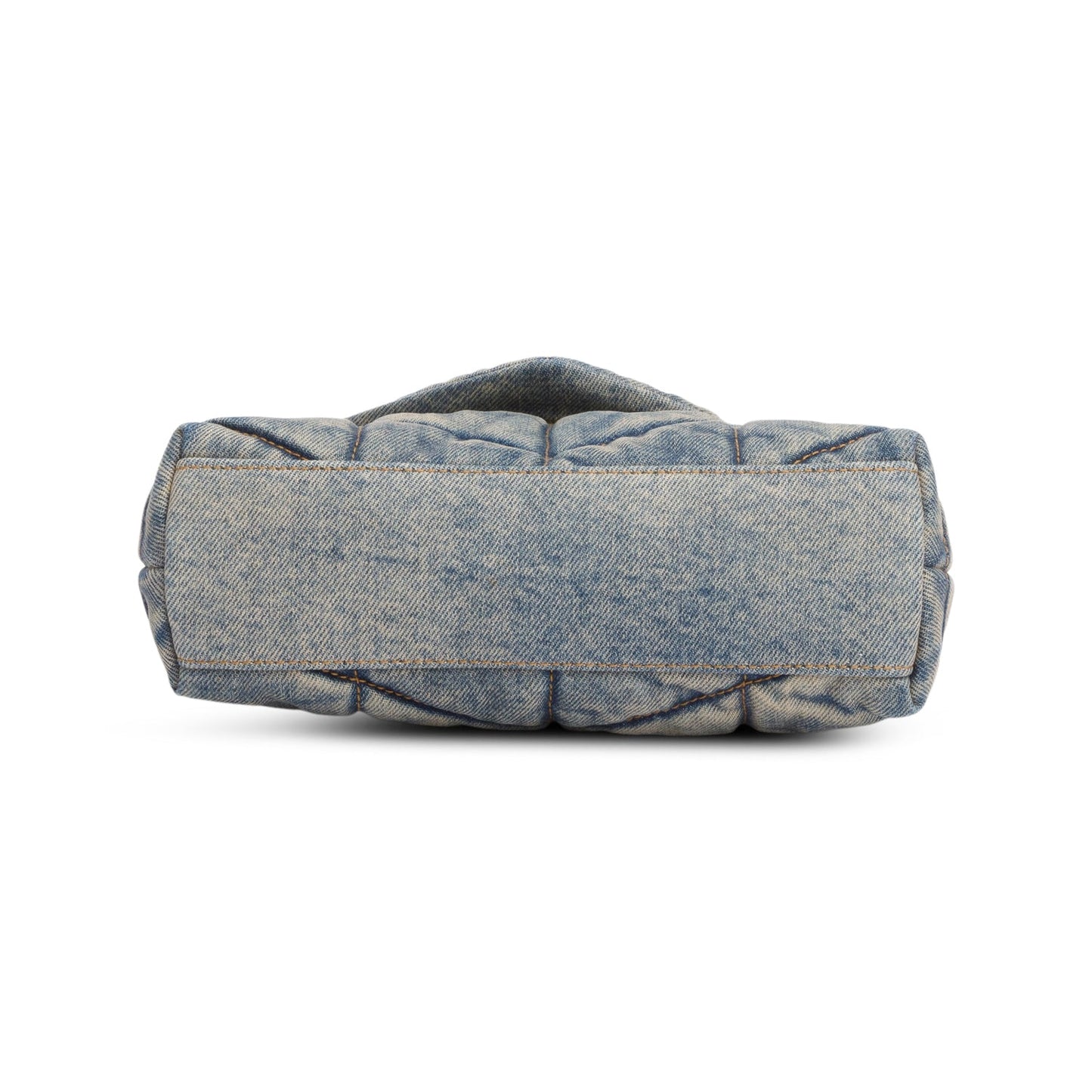 Saint Laurent 2022 Blue Denim Toy Puffer Loulou Shoulder Bag