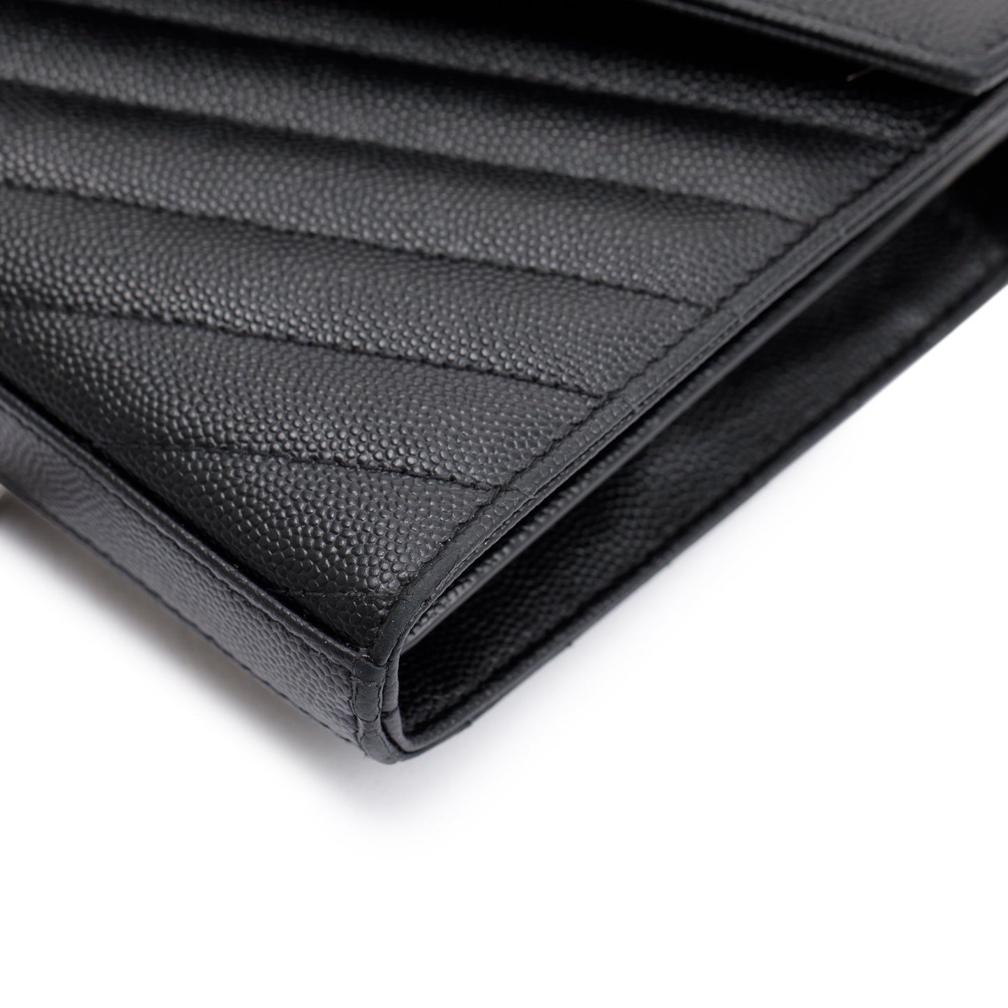 Saint Laurent 2022 Cassandre Matelasse Chain Wallet