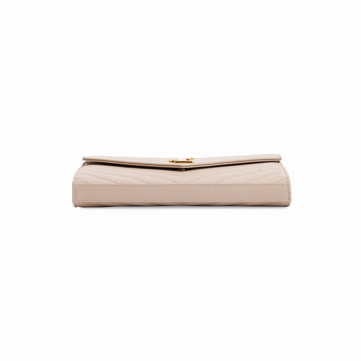 Saint Laurent 2022 Cassandre Matelasse Chain Wallet