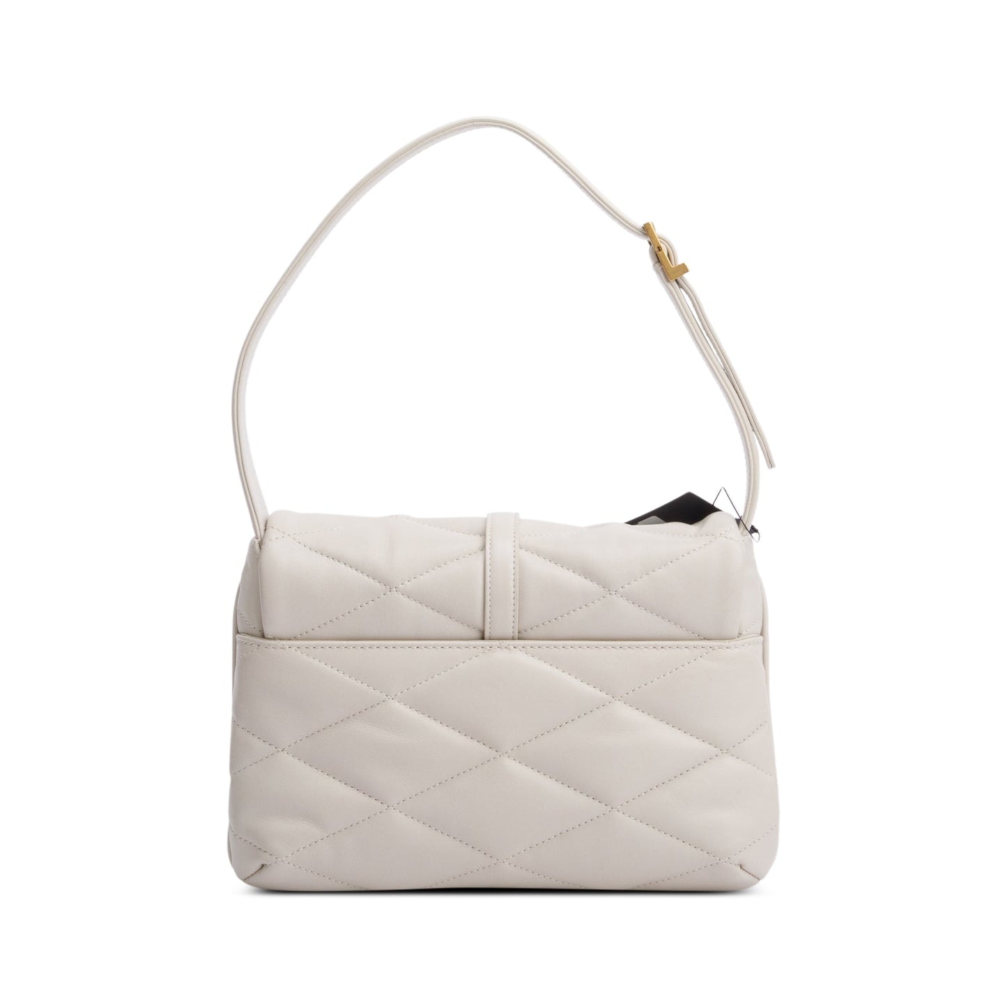 Saint Laurent 2022 Crema Soft Quilted Leather Le 57 Diamond Shoulder Bag