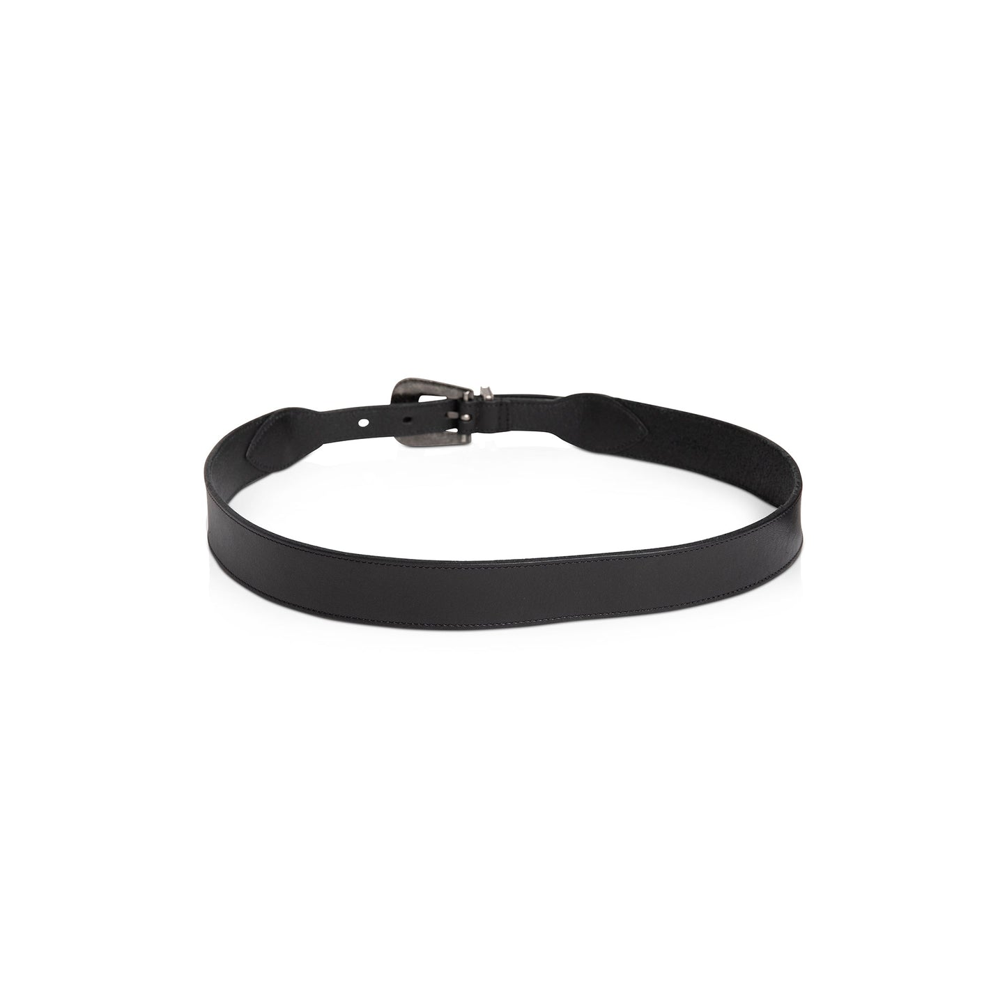 Saint Laurent 2022 Folk Buckle Leather Belt