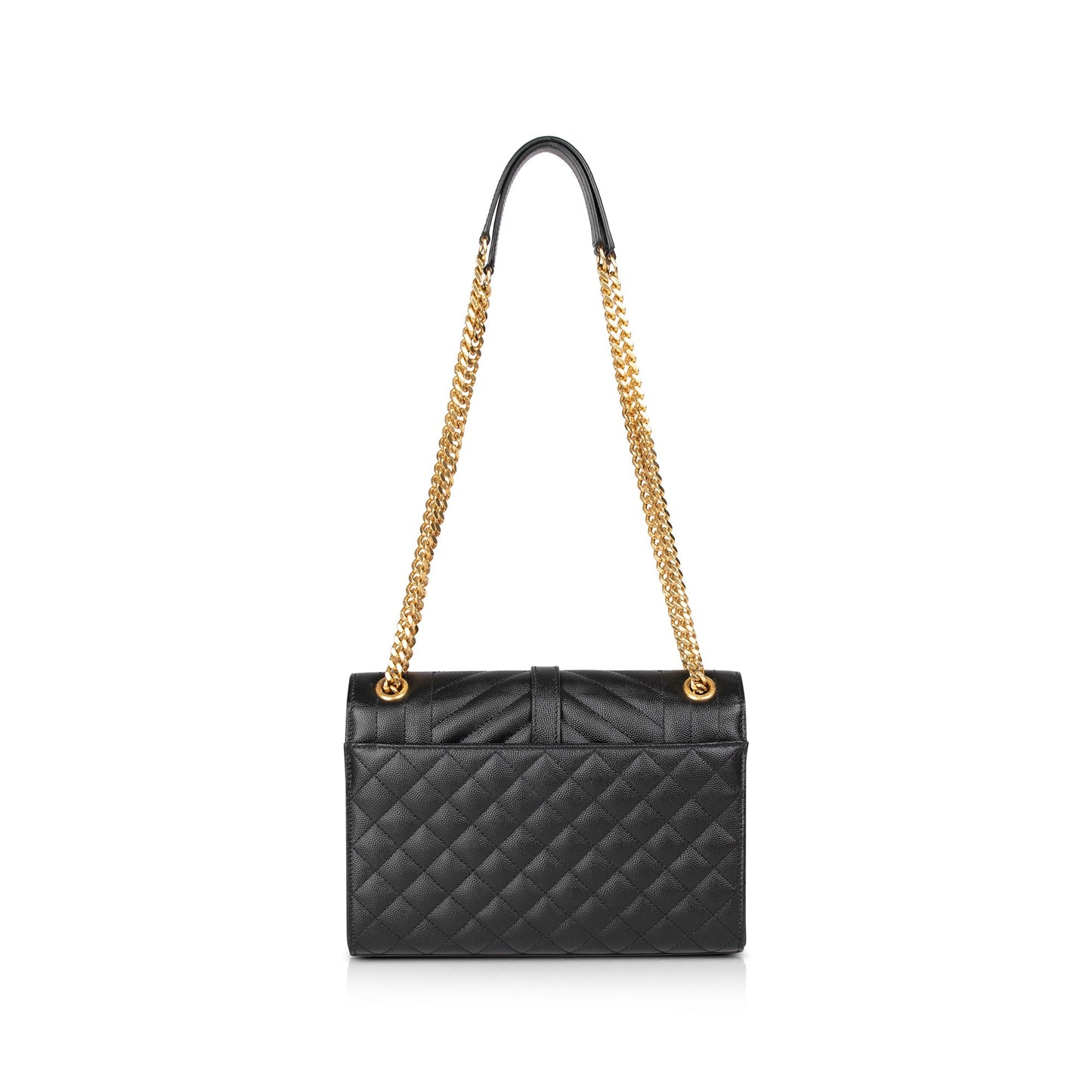 Saint Laurent 2022 Medium Monogram Matelasse Envelope Chain Bag