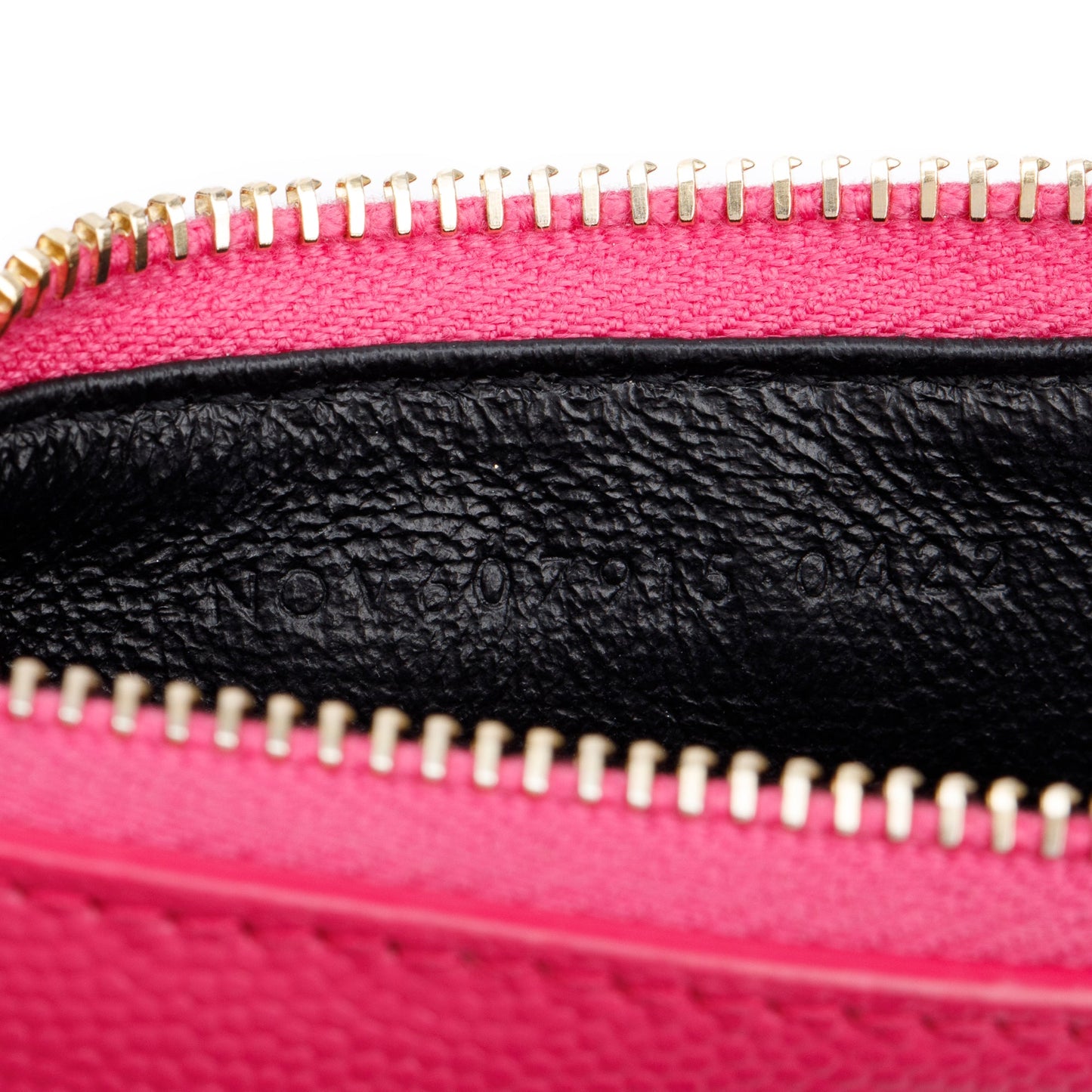 Saint Laurent 2022 Pink Grain De Poudre Leather Cassandre Matelasse Fragments Zipped Card Case