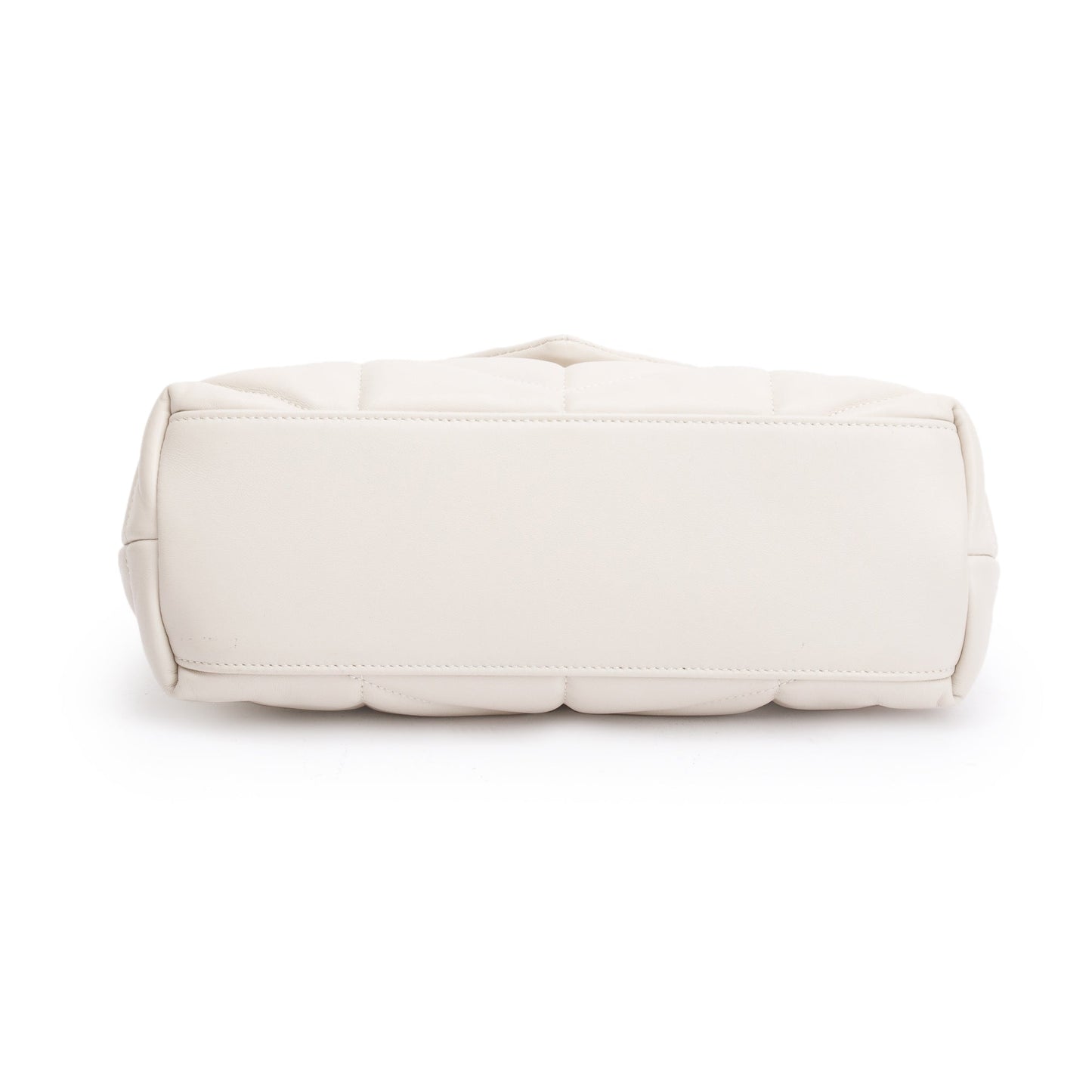Saint Laurent 2022 White Nappa Leather Toy Puffer Loulou Shoulder Bag