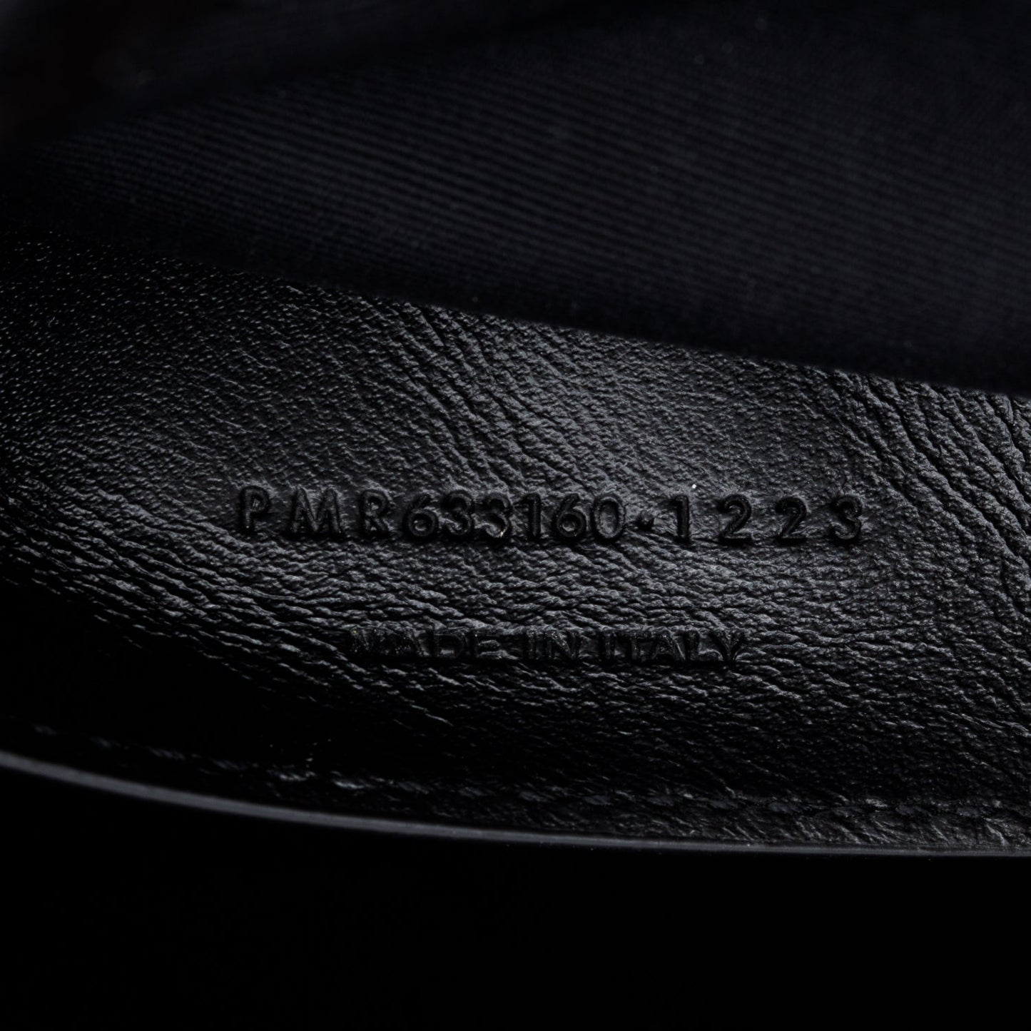 Saint Laurent 2023 Black Crinkled Calfskin Leather Baby Niki Shoulder Bag