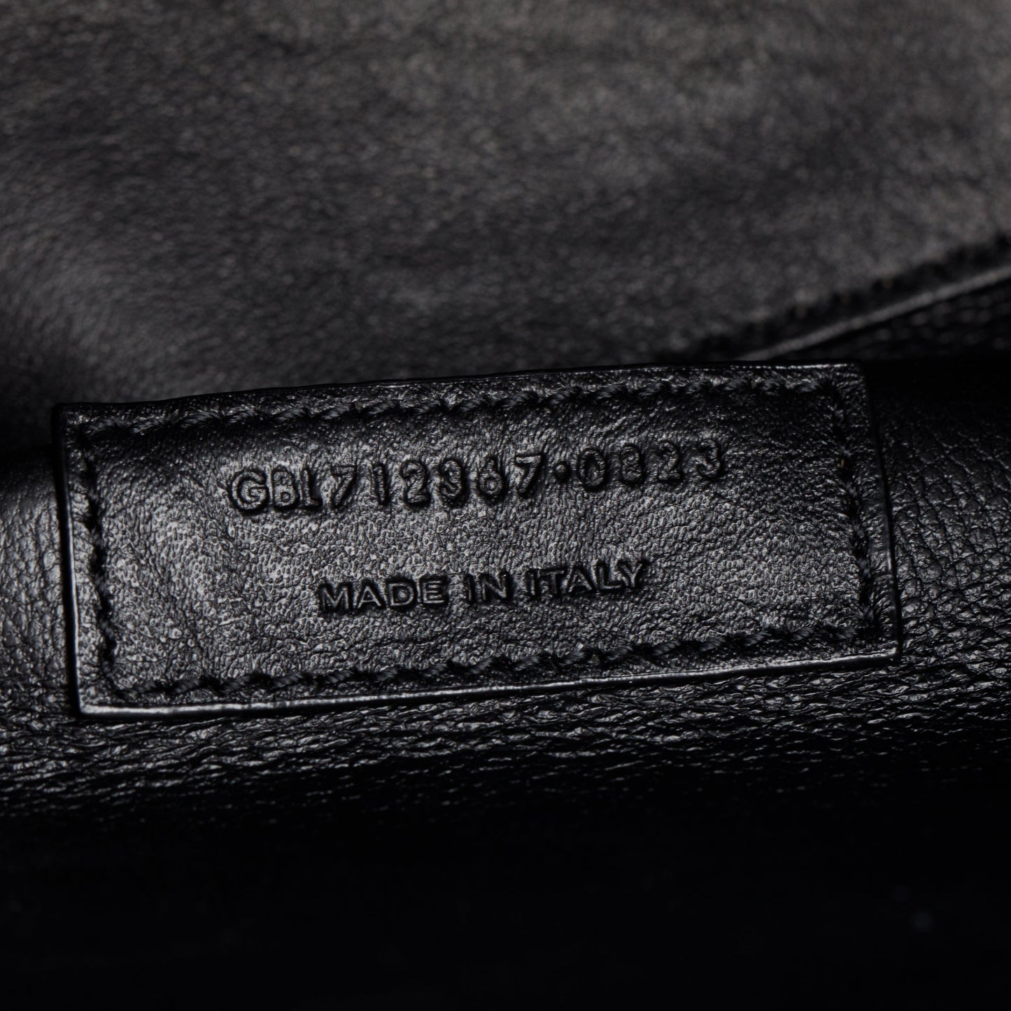 Saint Laurent 2023 Black Croc-Embossed Mini Toy Shopping Tote