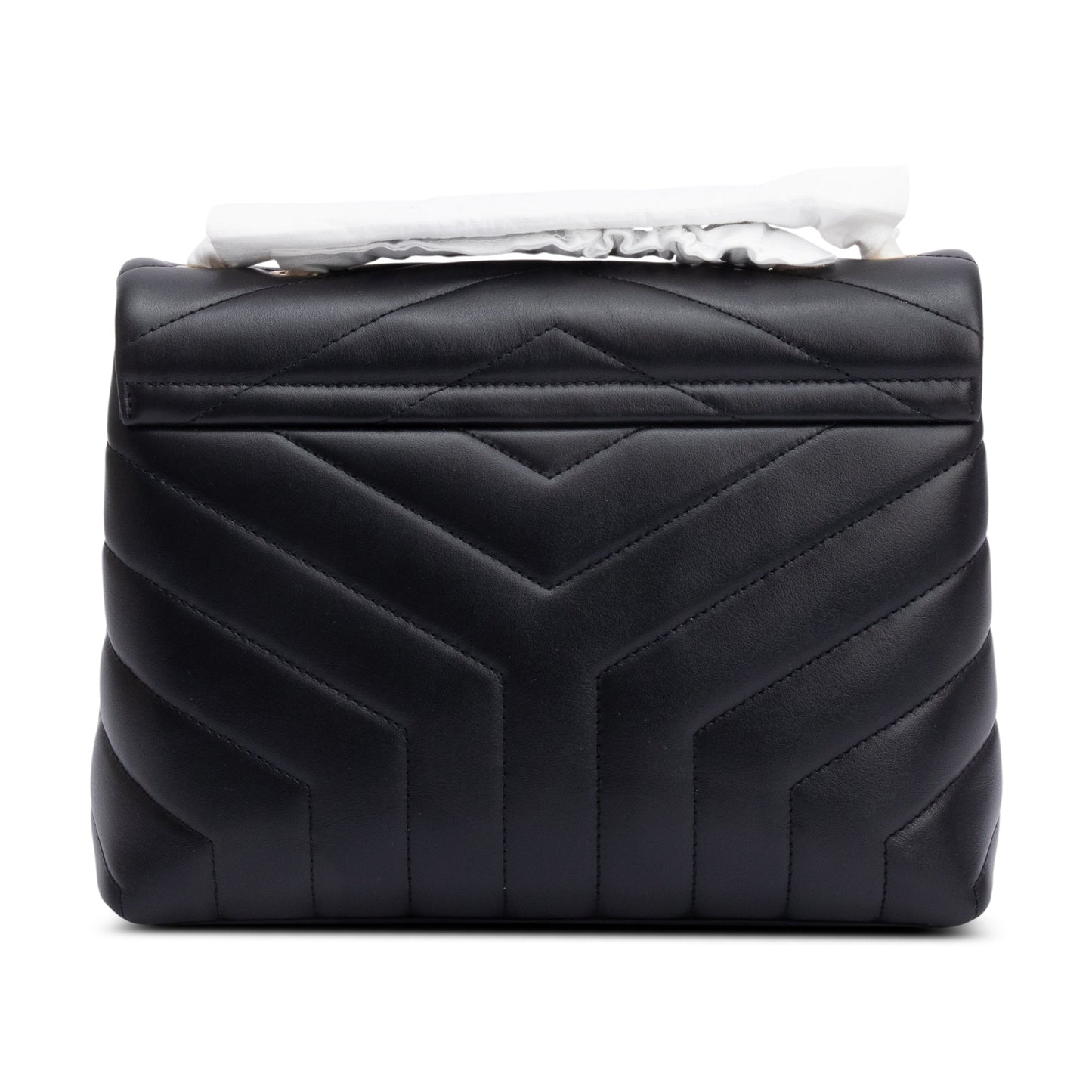 Saint Laurent 2024 Black Quilted Leather Small Loulou Shoulder Bag