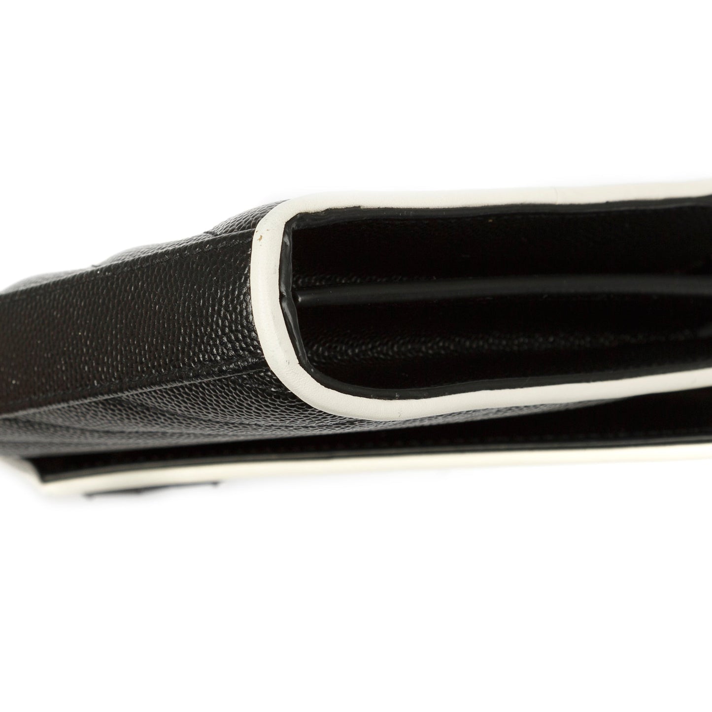 Saint Laurent Bicolour Cassandre Chain Wallet