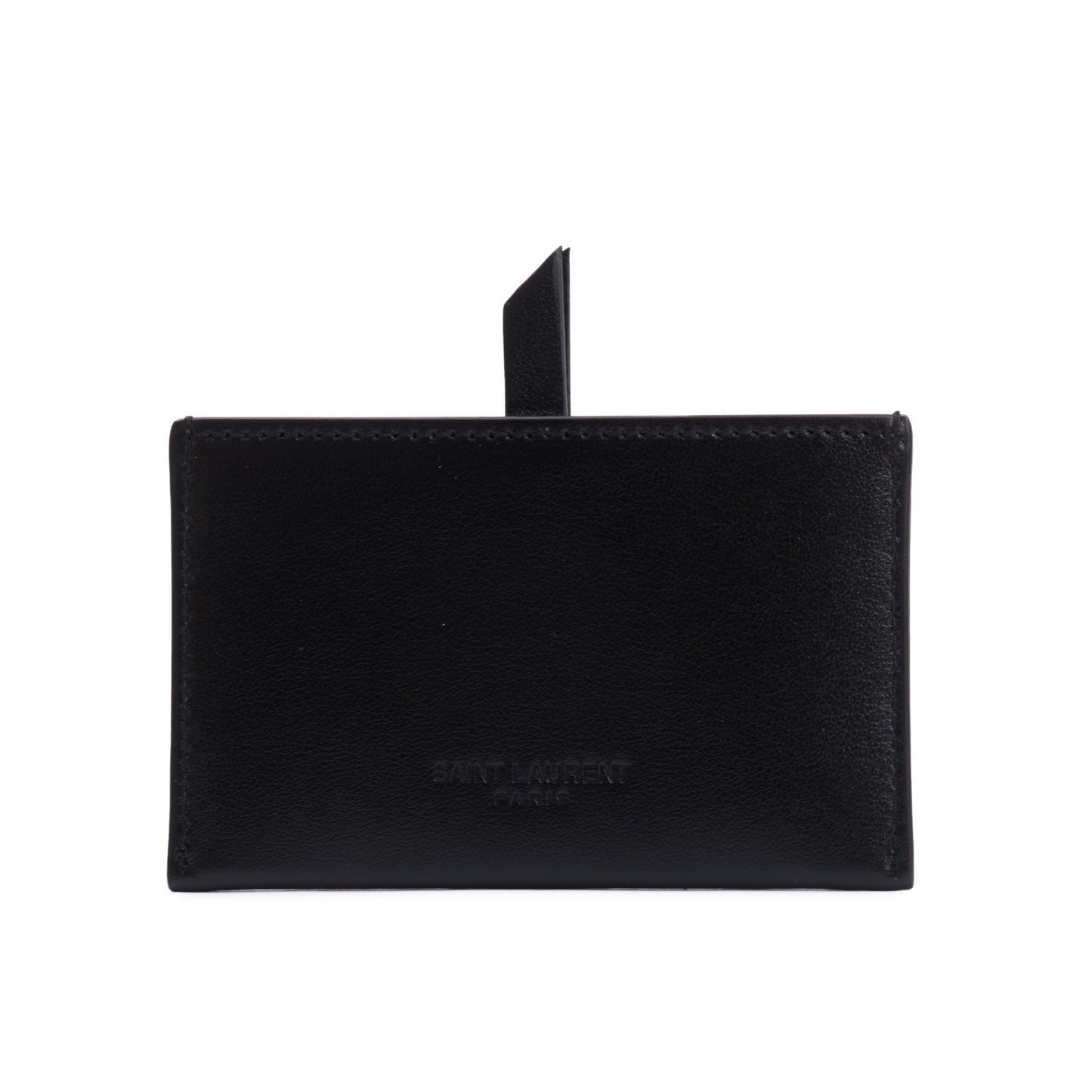 Saint Laurent Black Calfskin Leather 'For You' Mirror Holder