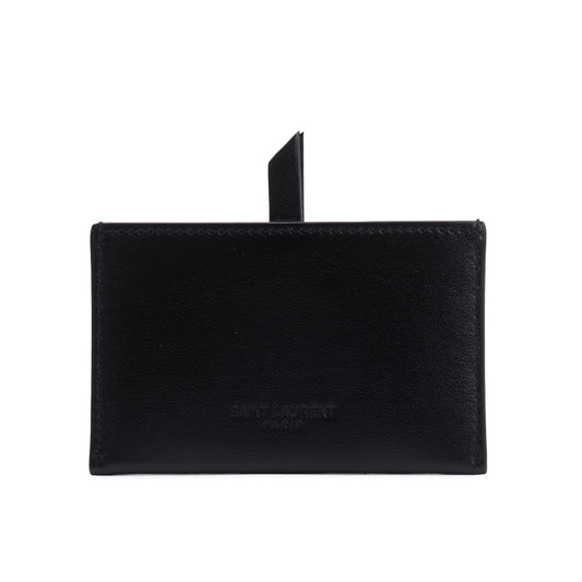 Saint Laurent Black Calfskin Leather 'For You' Mirror Holder