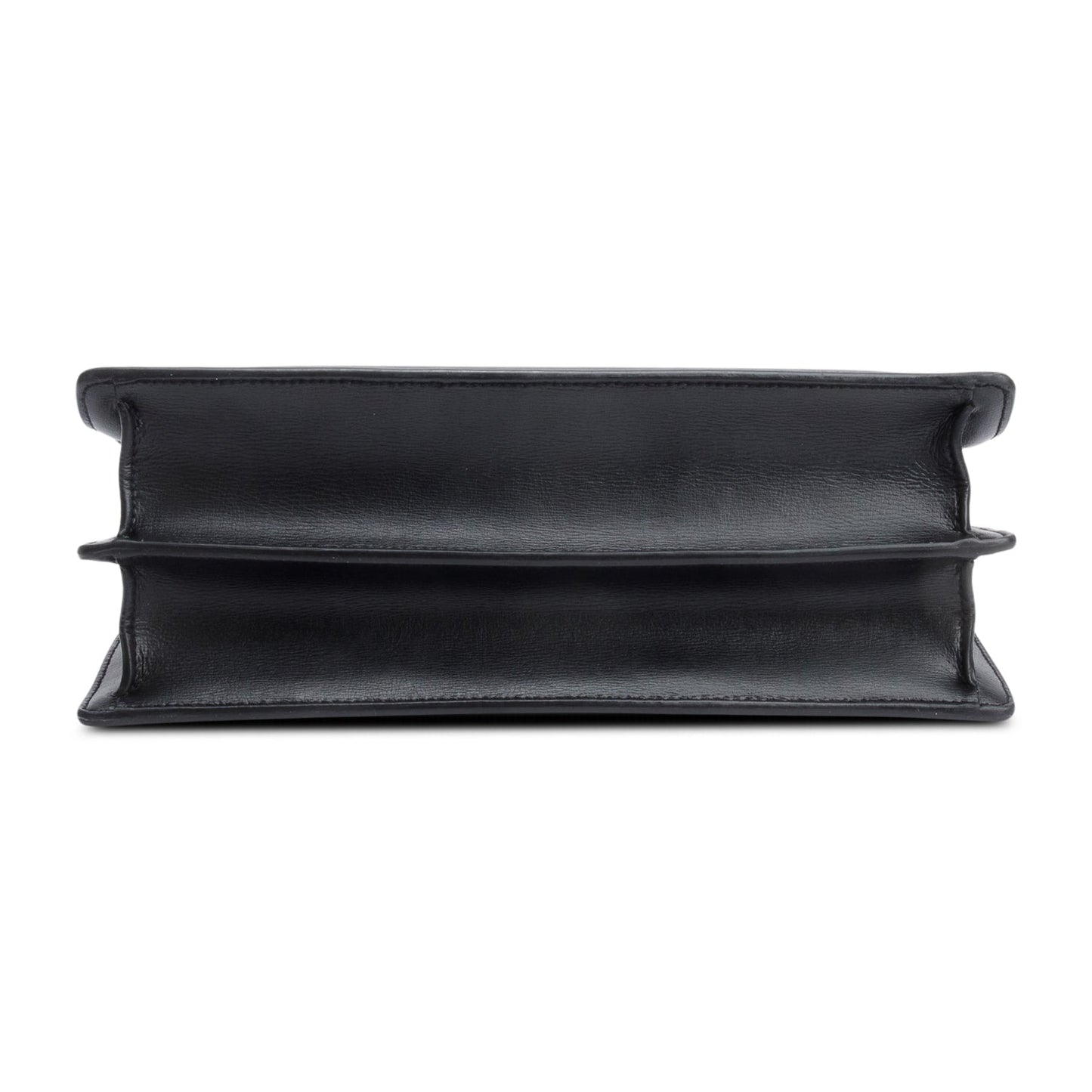Saint Laurent Black Calfskin Leather Large Sunset Shoulder Bag