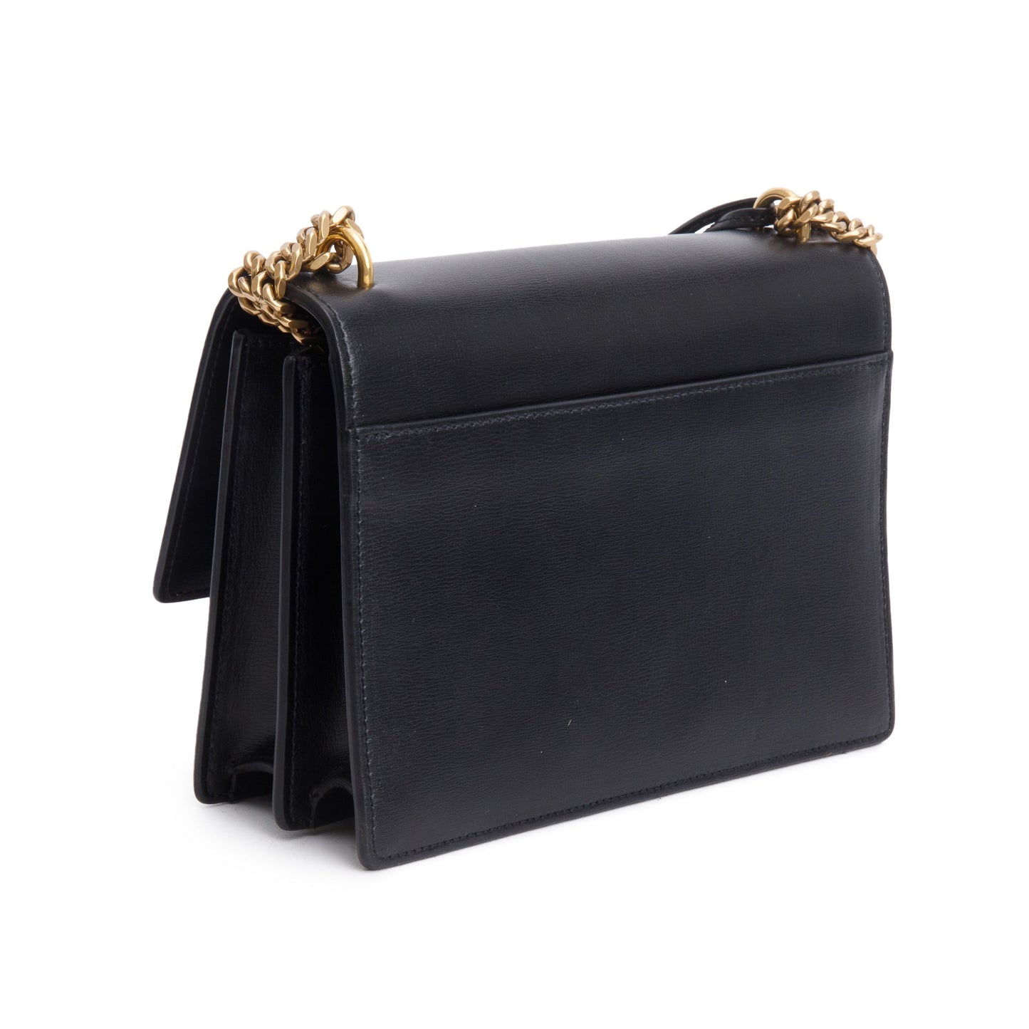 Saint Laurent Black Calfskin Leather Medium Sunset Shoulder Bag