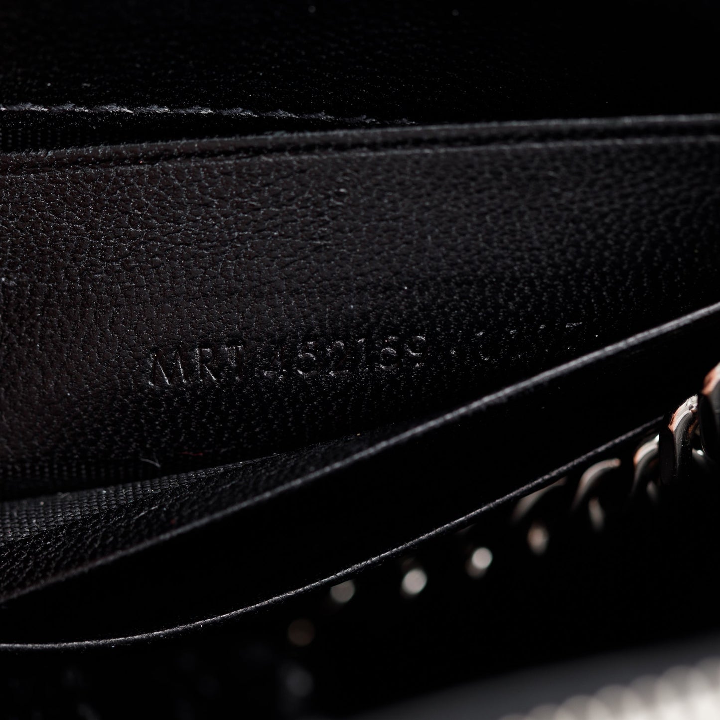 Saint Laurent Black Croc-Embossed Leather Small Kate Tassel Chain Bag