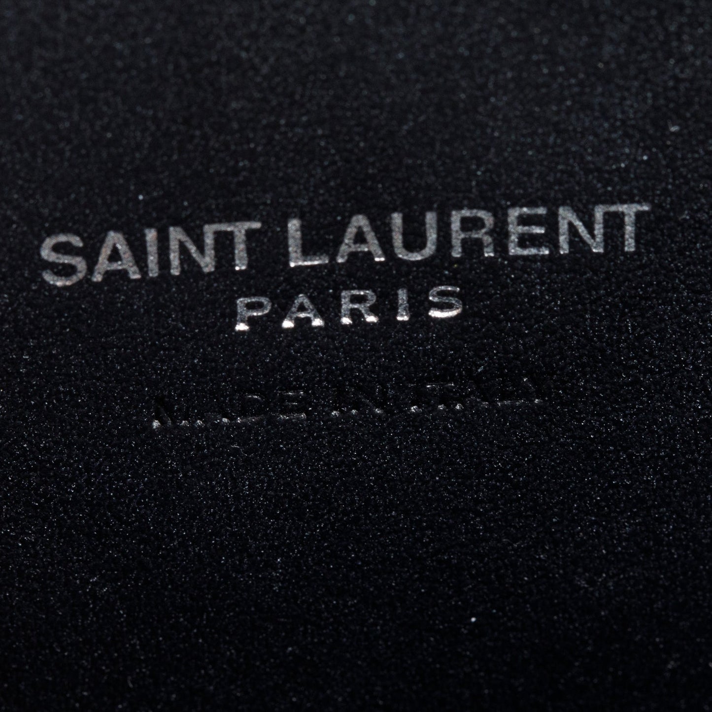 Saint Laurent Black Crocodile Embossed Leather Baby Sac De Jour