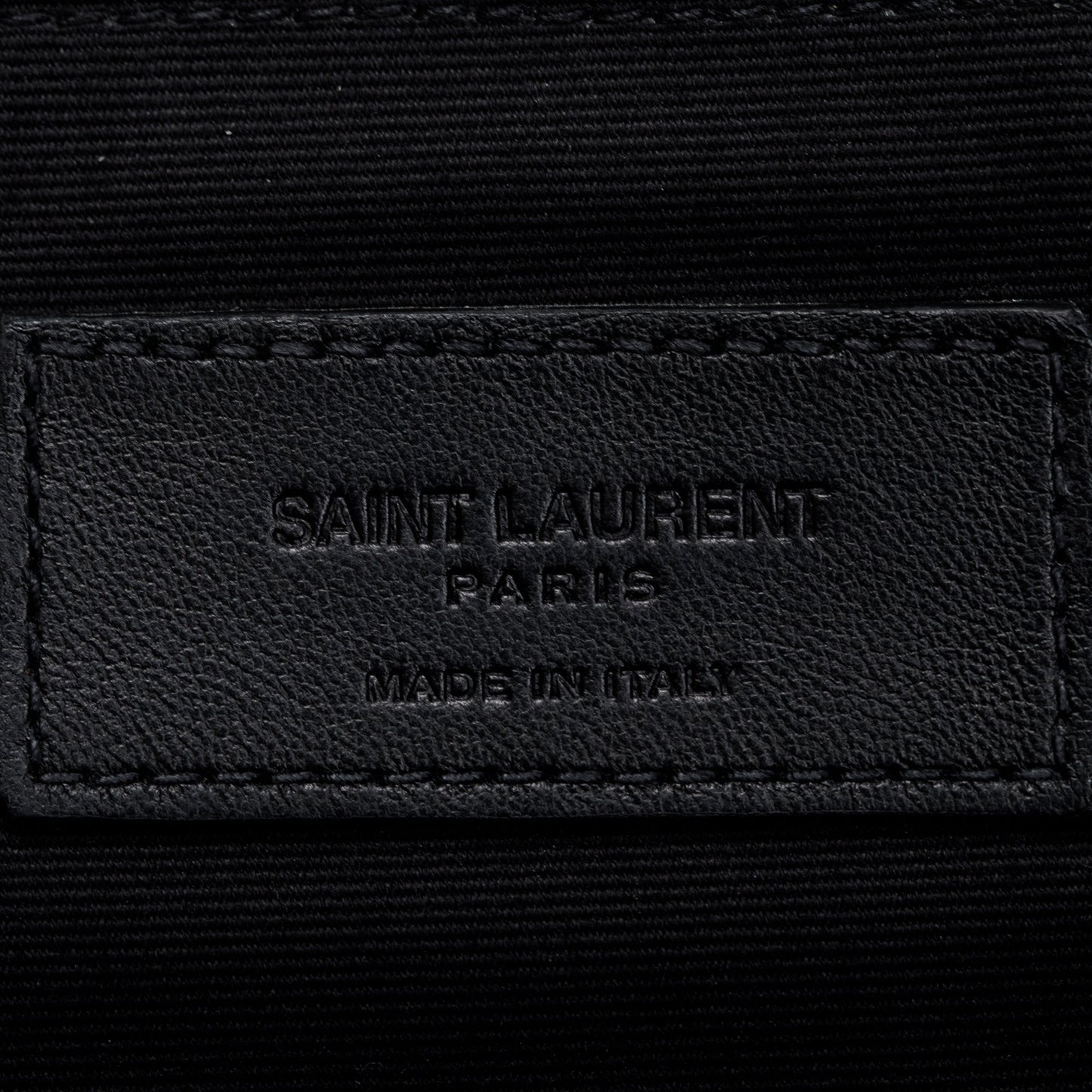 Saint Laurent Black Grain De Poudre Leather Large Zipped Document Holder