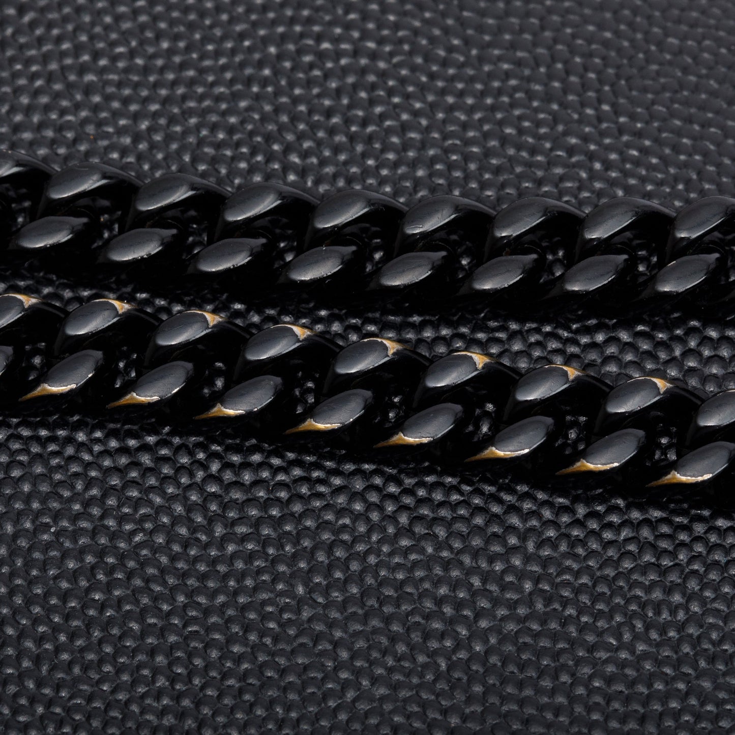Saint Laurent Black Grain De Poudre Leather Medium Monogram Kate Chain Bag