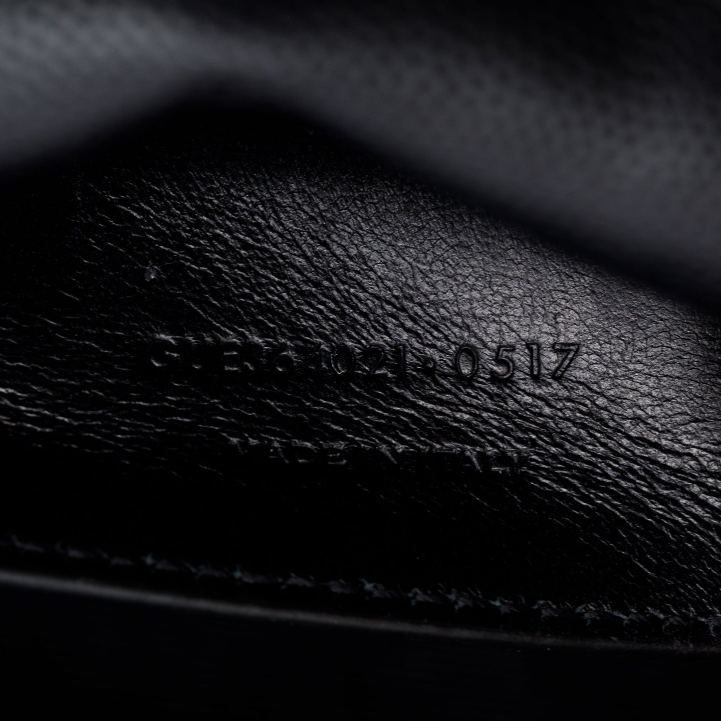 Saint Laurent Black Grain De Poudre Leather Medium Monogram Kate Chain Bag