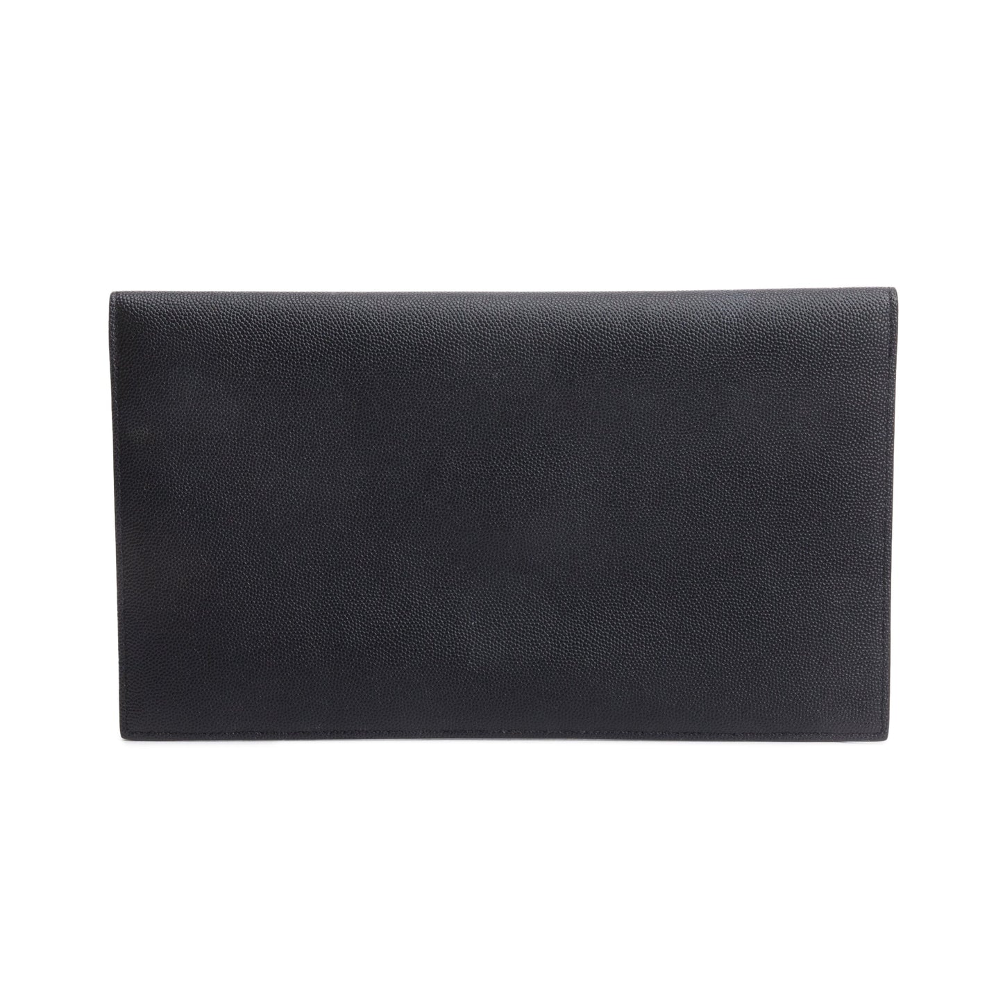 Saint Laurent Black Grain De Poudre Leather Uptown Pouch