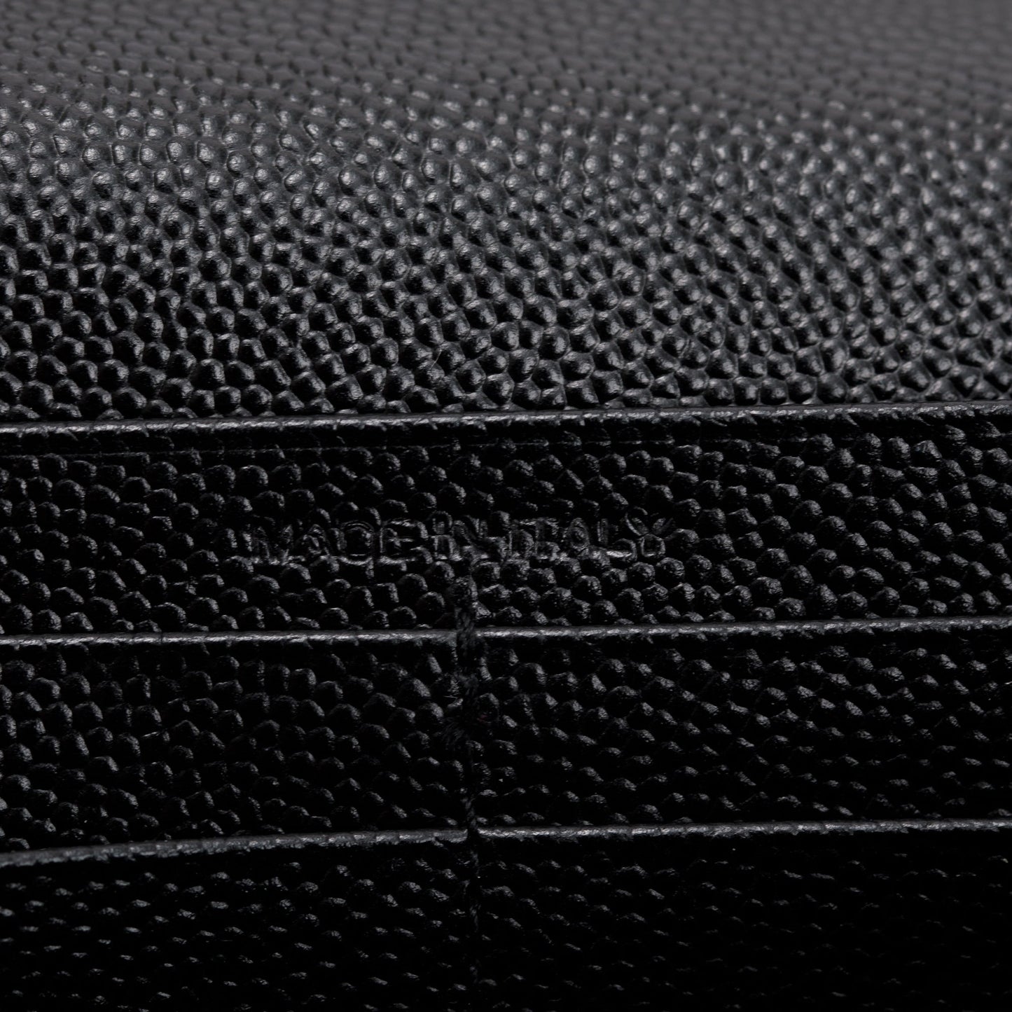 Saint Laurent Black Grain de Poudre Stars Monogram Bi-Fold Long Wallet