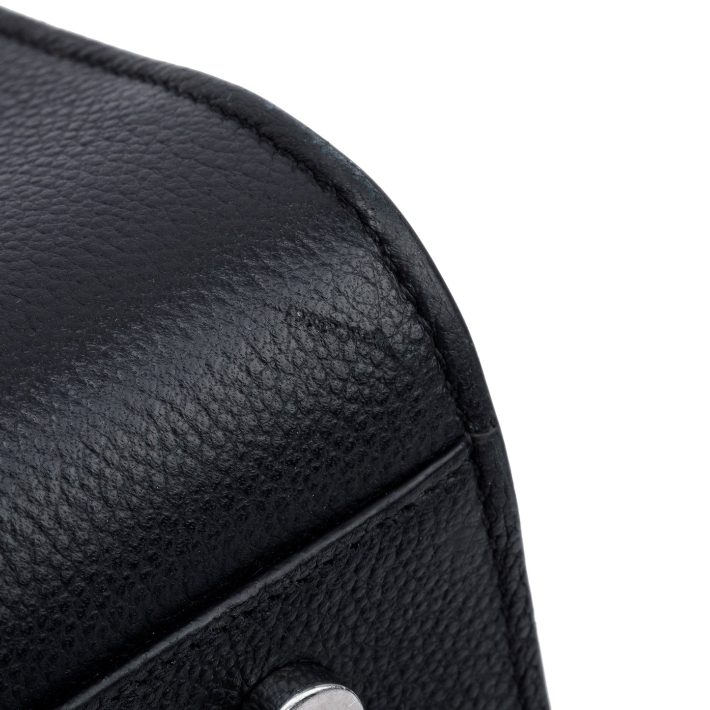 Saint Laurent Black Grained Leather Small Sac De Jour