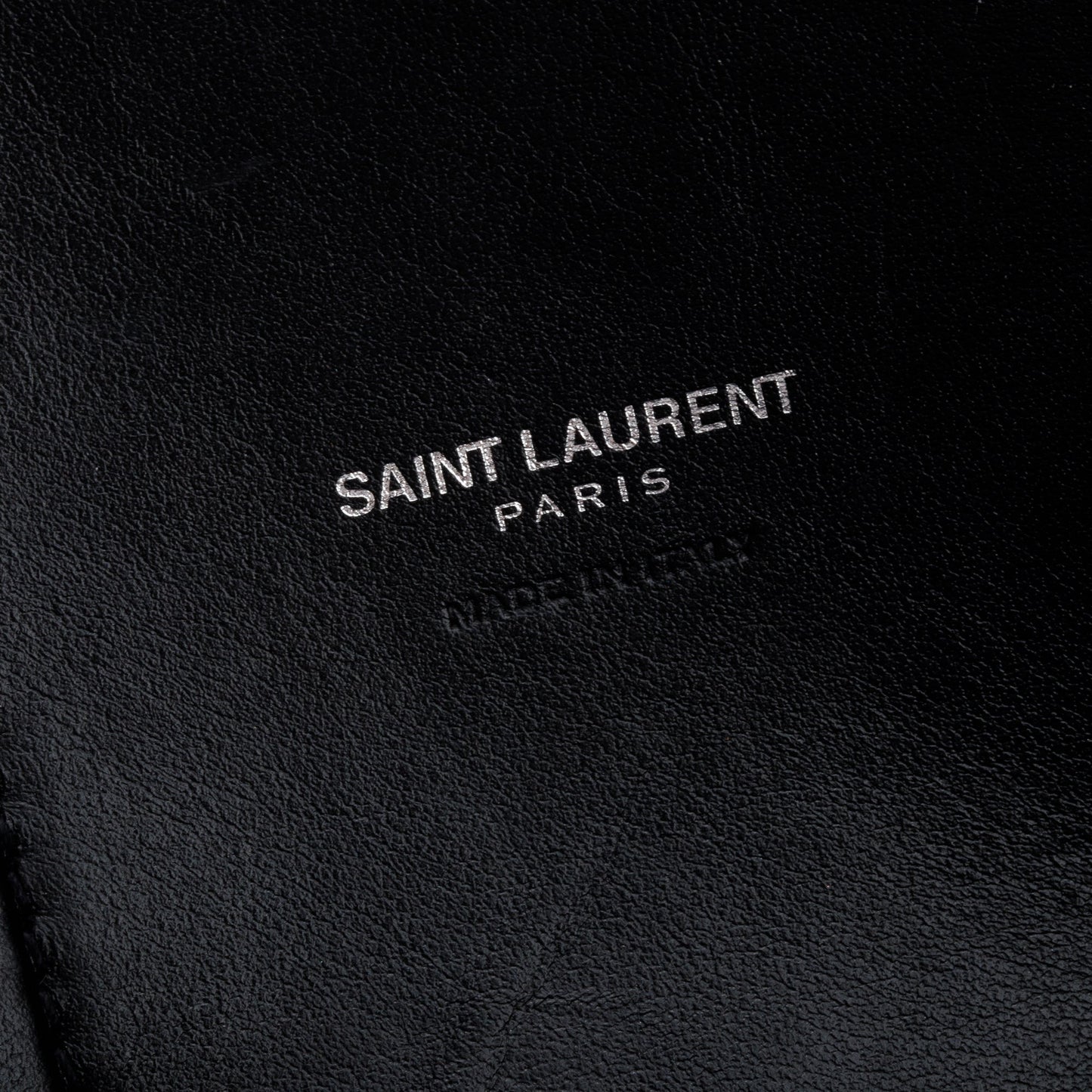 Saint Laurent Black Grained Leather Small Sac De Jour