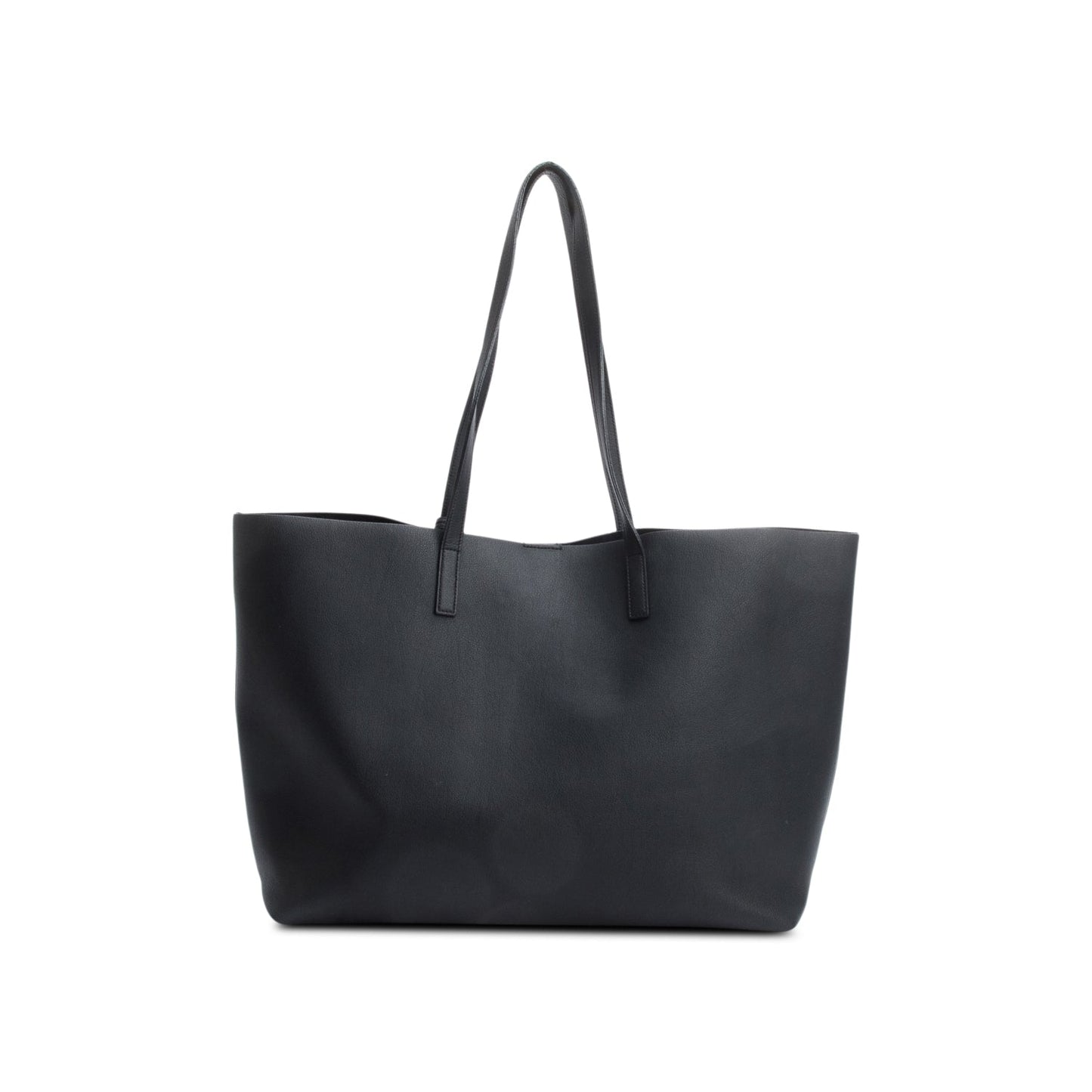 Saint Laurent Black Leather E/W Shopping Tote