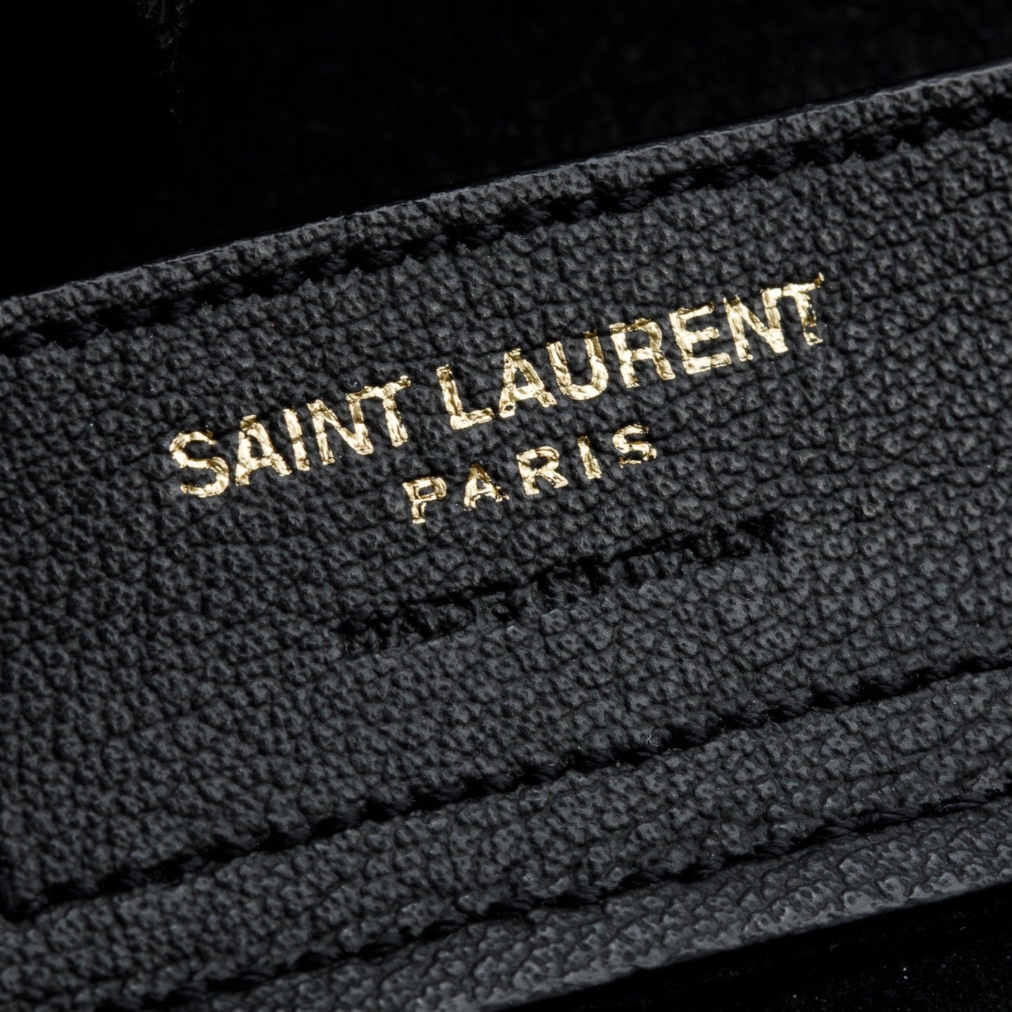 Saint Laurent Black Leather E/W Shopping Tote