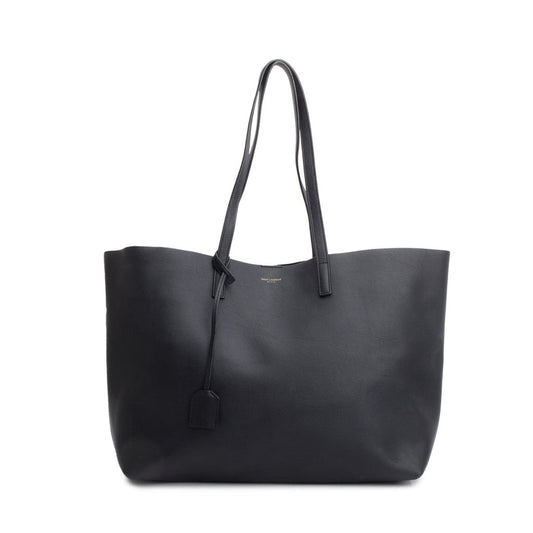 Saint Laurent Black Leather Large E/W Shopping Tote