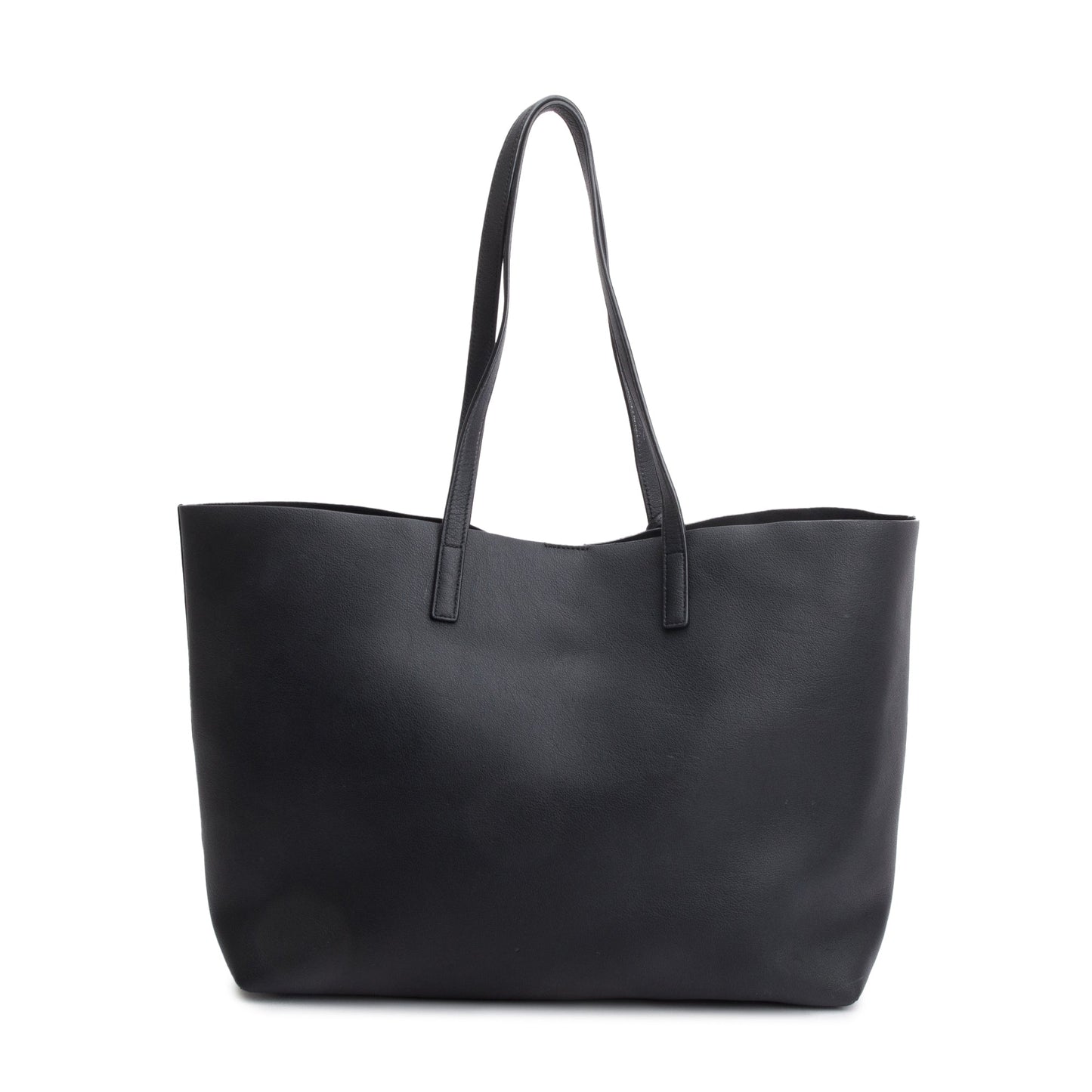 Saint Laurent Black Leather Large E/W Shopping Tote